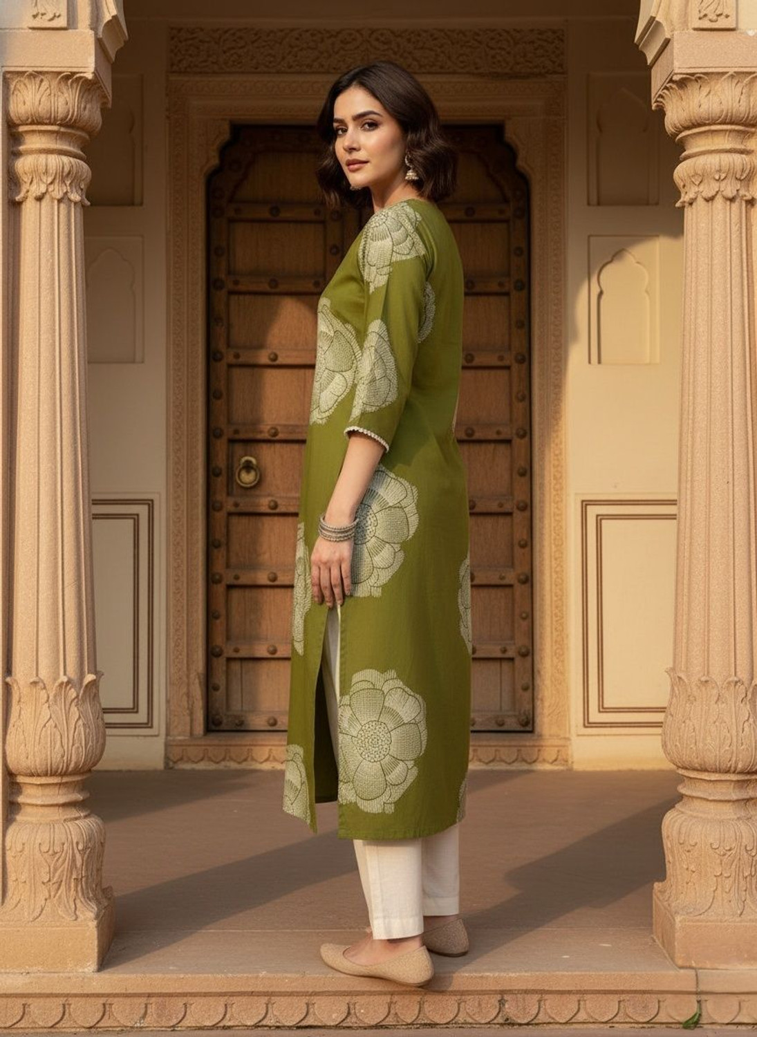 Image of Sa Rasa Women Printed Straight Kurta