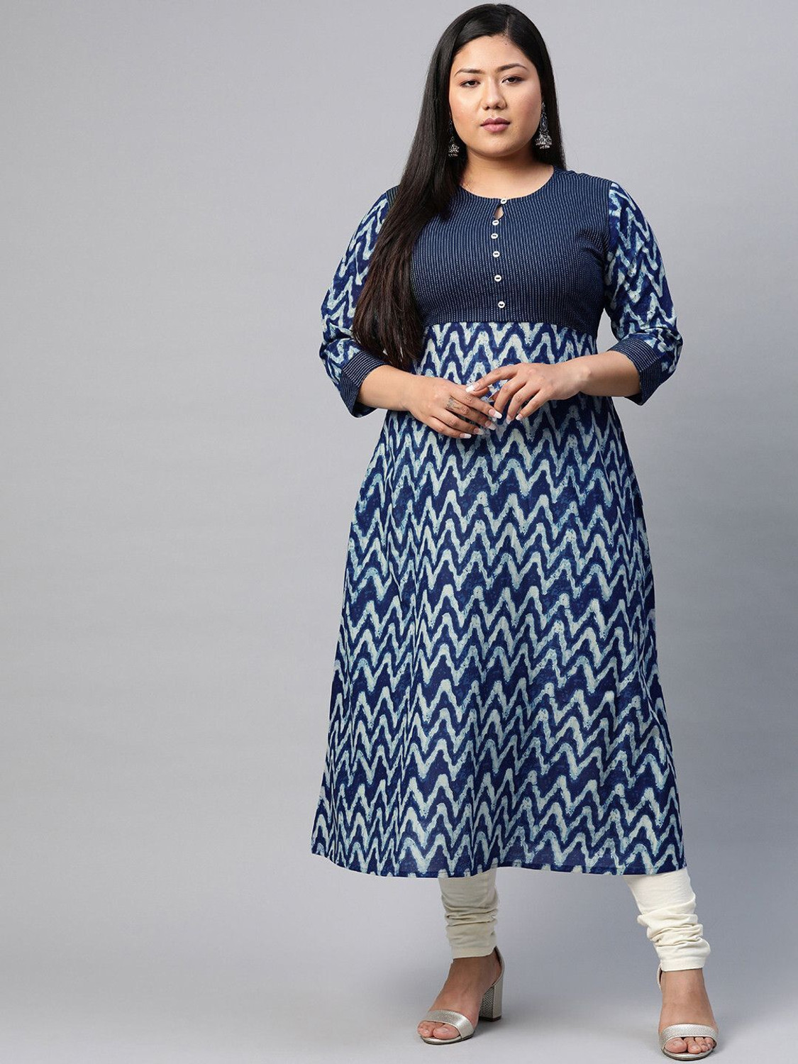 Image of AKIKO Women Printed A-line Kurta