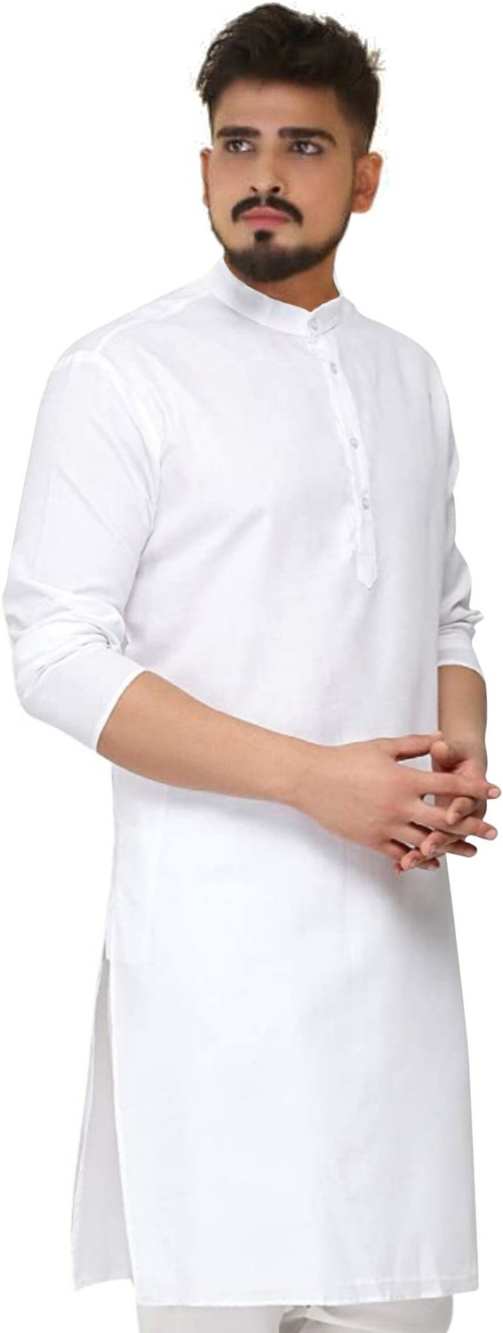 Image of HouseOfCommon Men Solid Straight Kurta