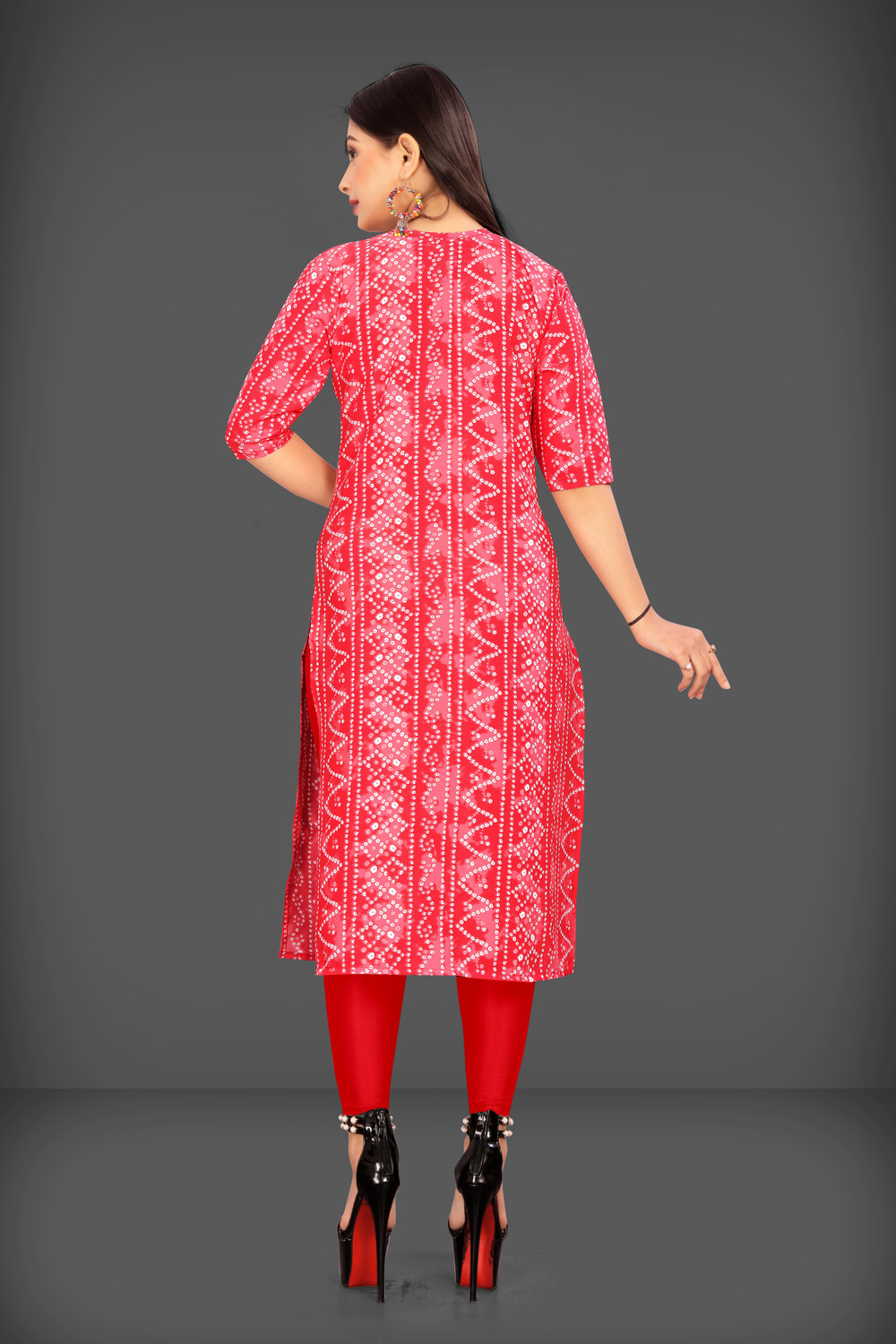Image of Tashvi Creation Women Printed Straight Kurta