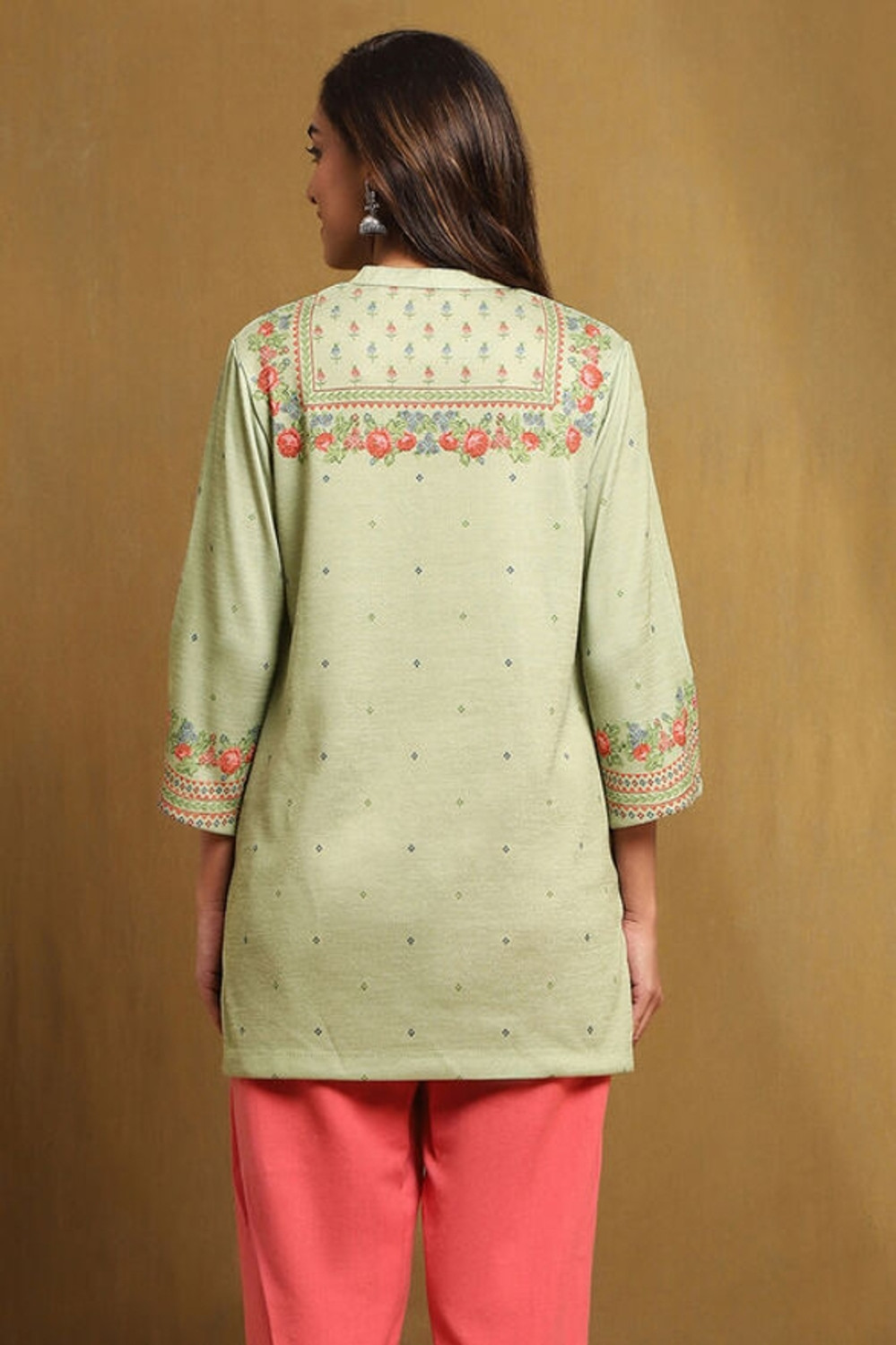 Image of BIBA Women Printed Straight Kurta