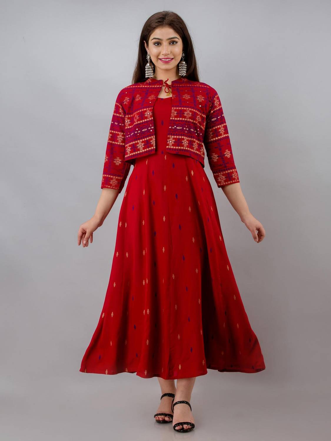 CELEBRAVO Women Printed Anarkali Kurta