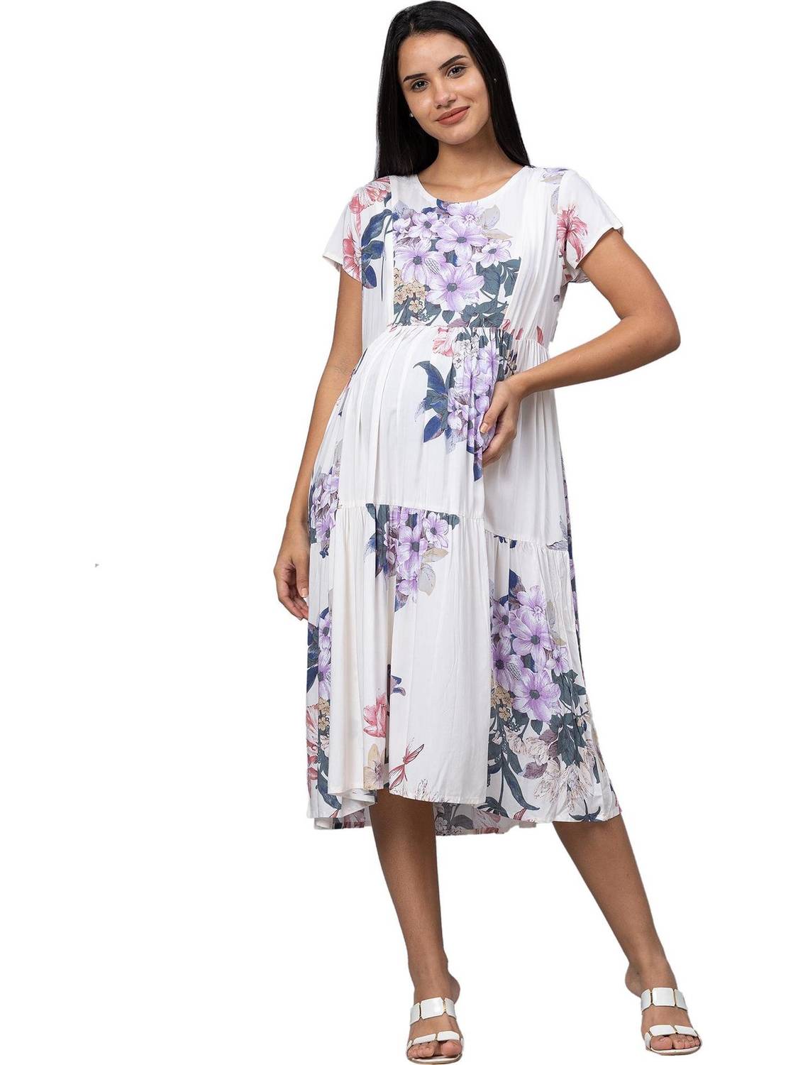 AV2 Women Printed A-line Kurta