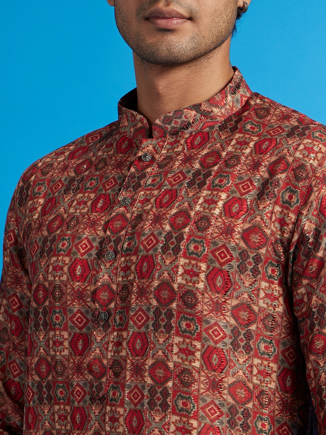 Image of DIWAS by Manyavar Men Printed Straight Kurta