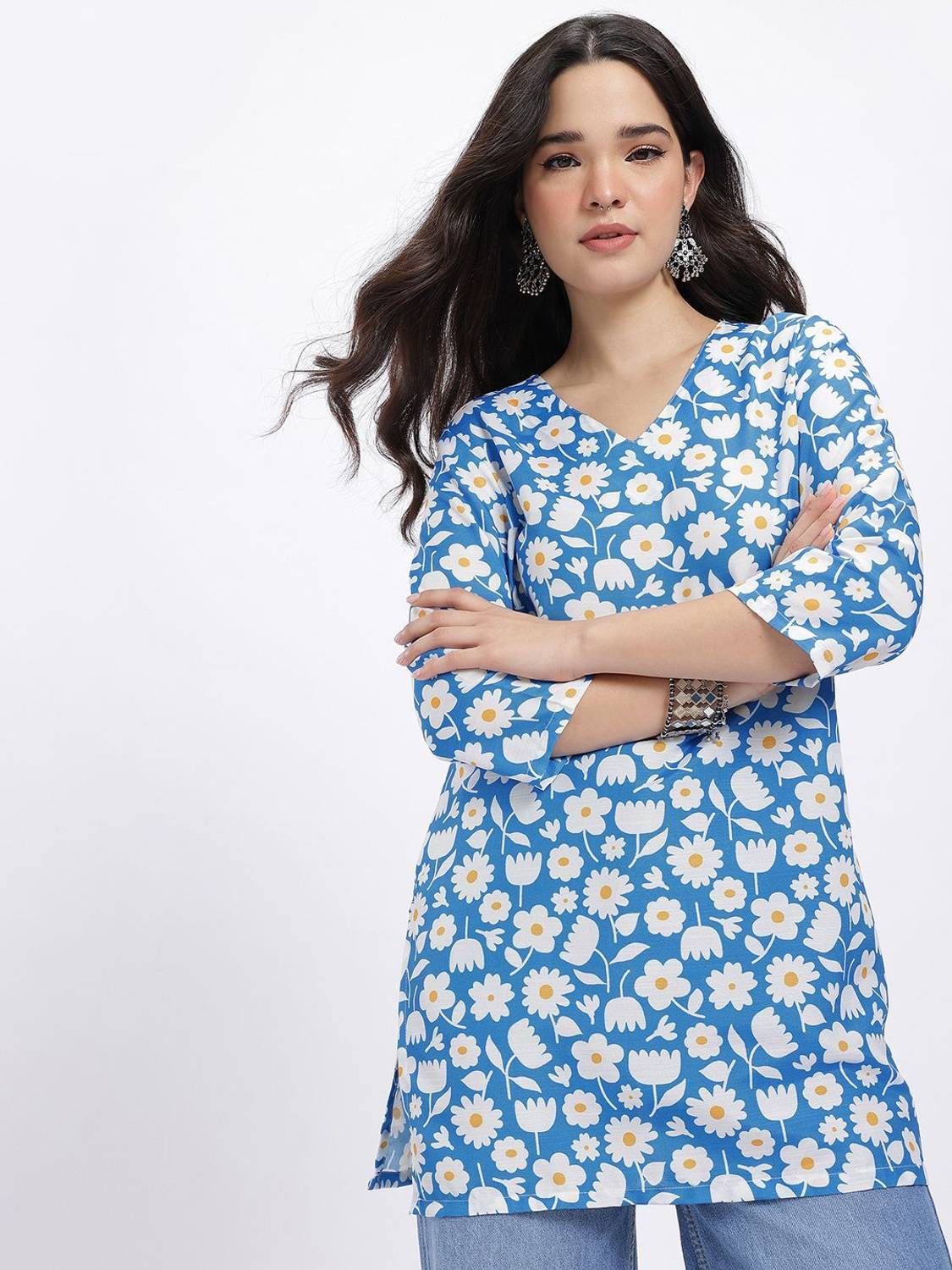 Anouk Rustic Women Printed Straight Kurta