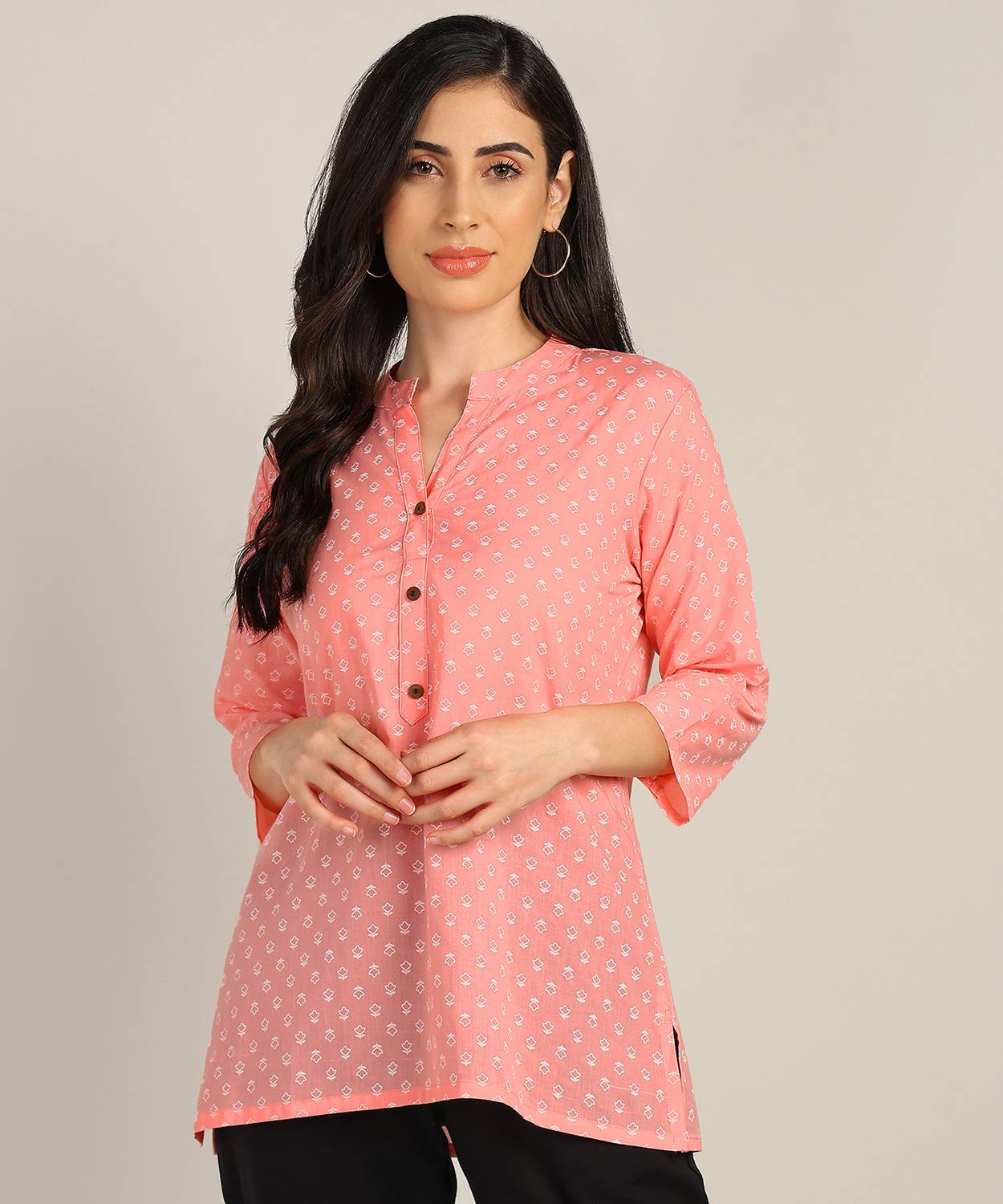 Blocks Of India Women Floral Print, Printed Tunic Kurta