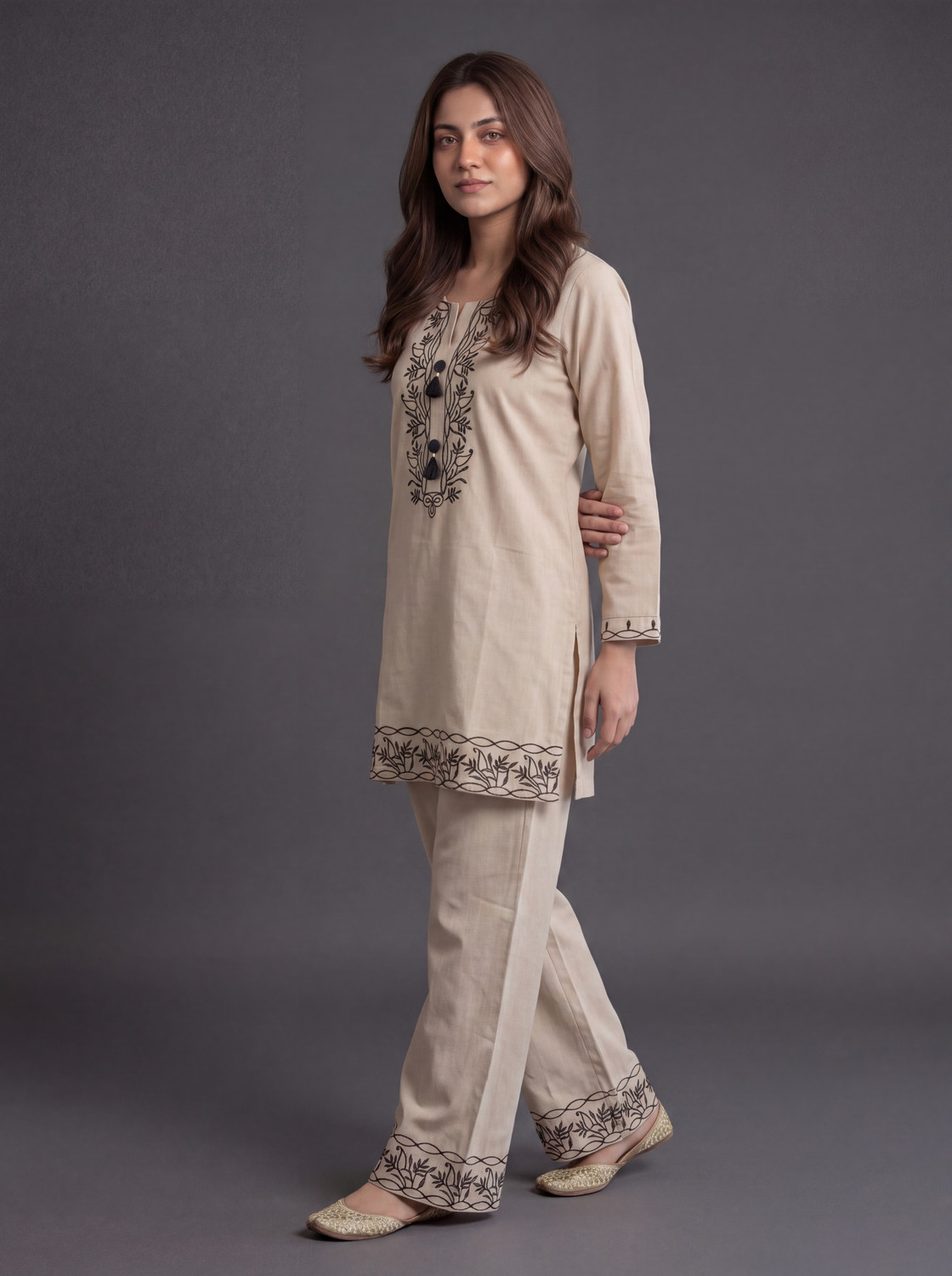 Image of EDLEY ALLAN Top Palazzos Co-ords Set