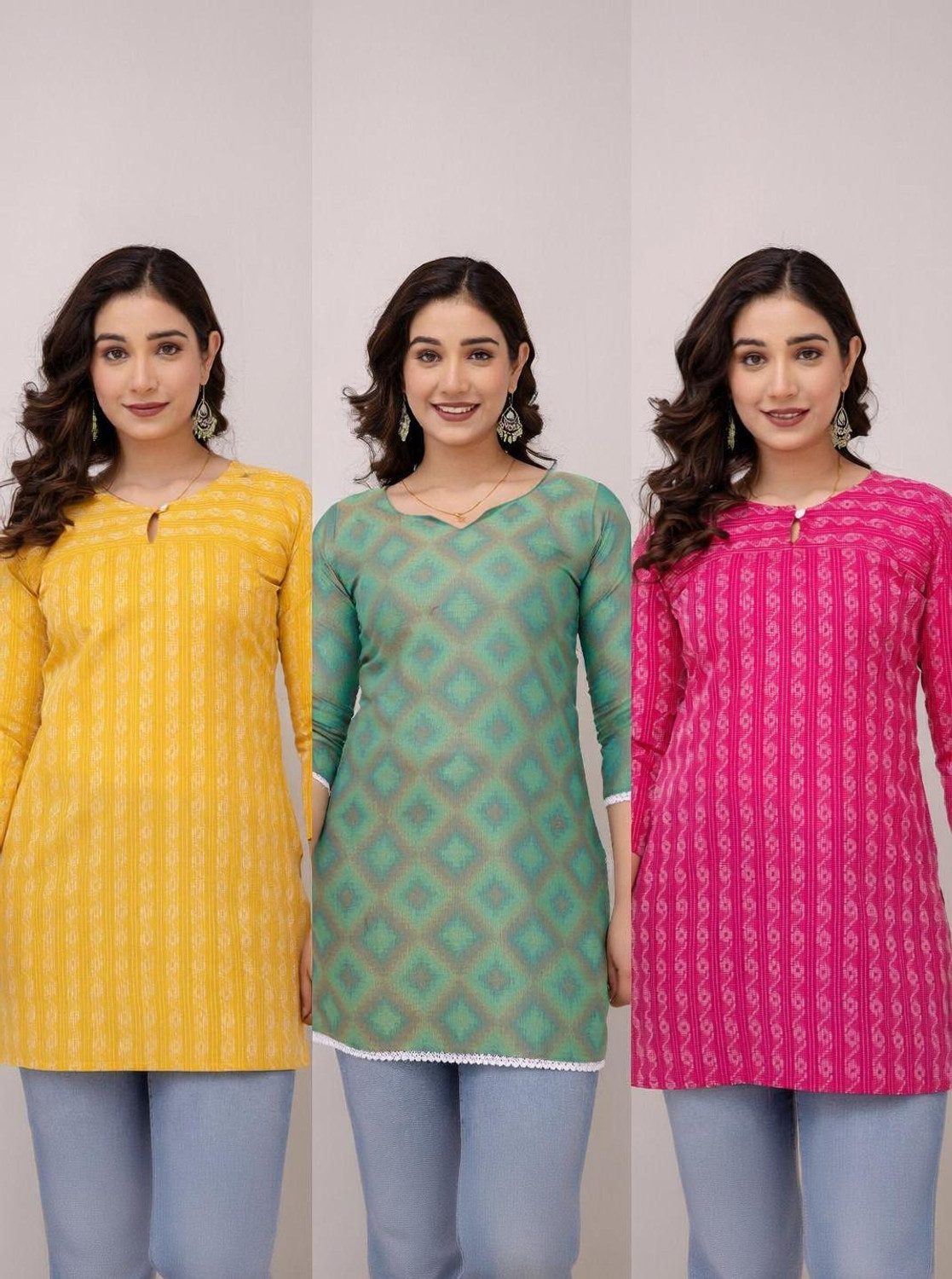 Image of Maphaz Women Printed A-line Kurta