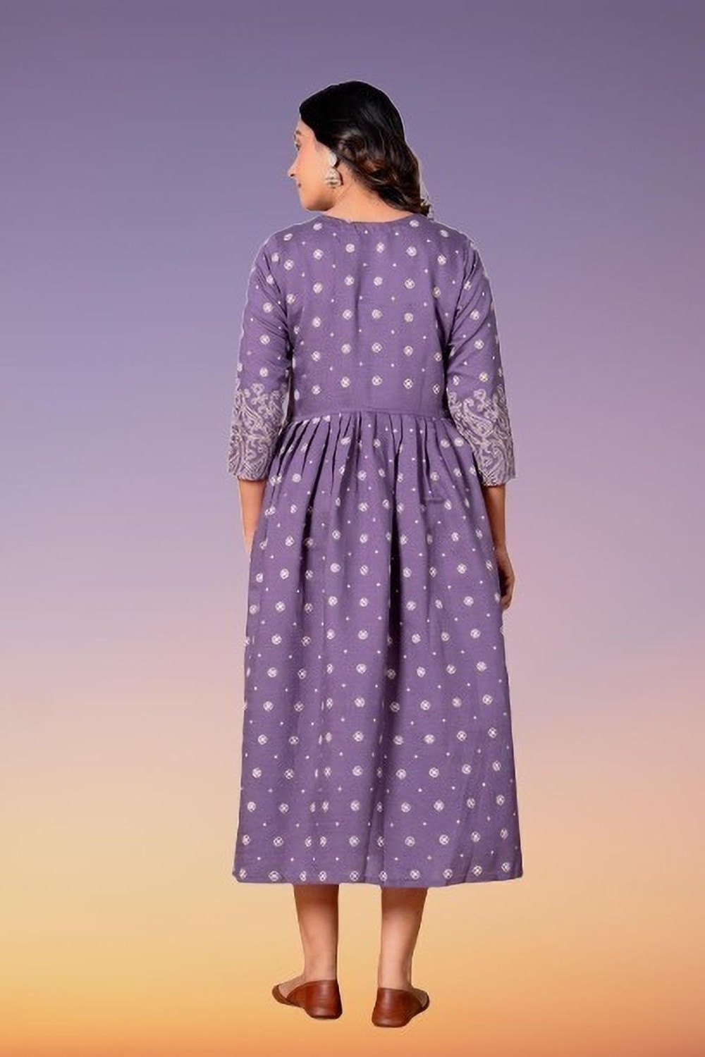 Image of DCEE PLUS Women Printed, Embroidered Anarkali Kurta