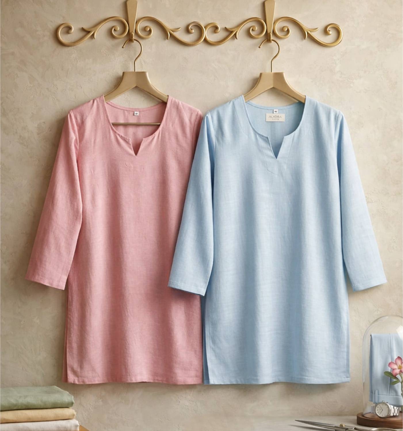 HAPPY.LIFE Women Solid A-line Kurta