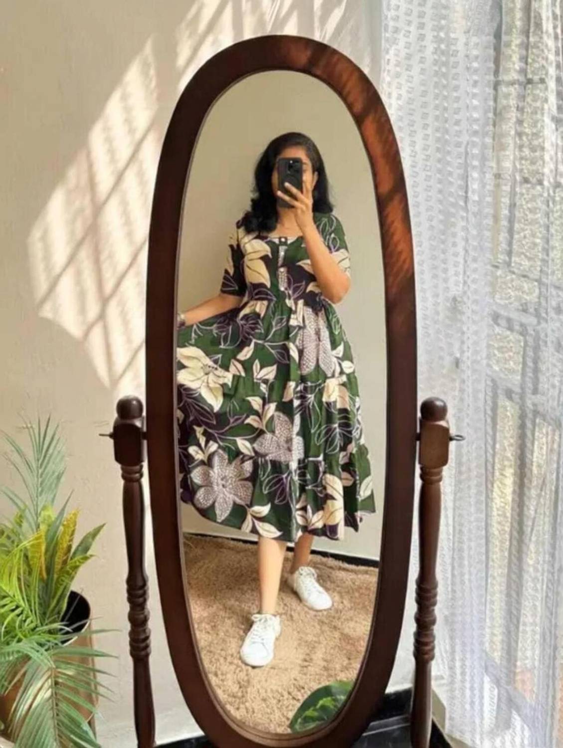 AMMIY LONDON Women Floral Print Anarkali Kurta