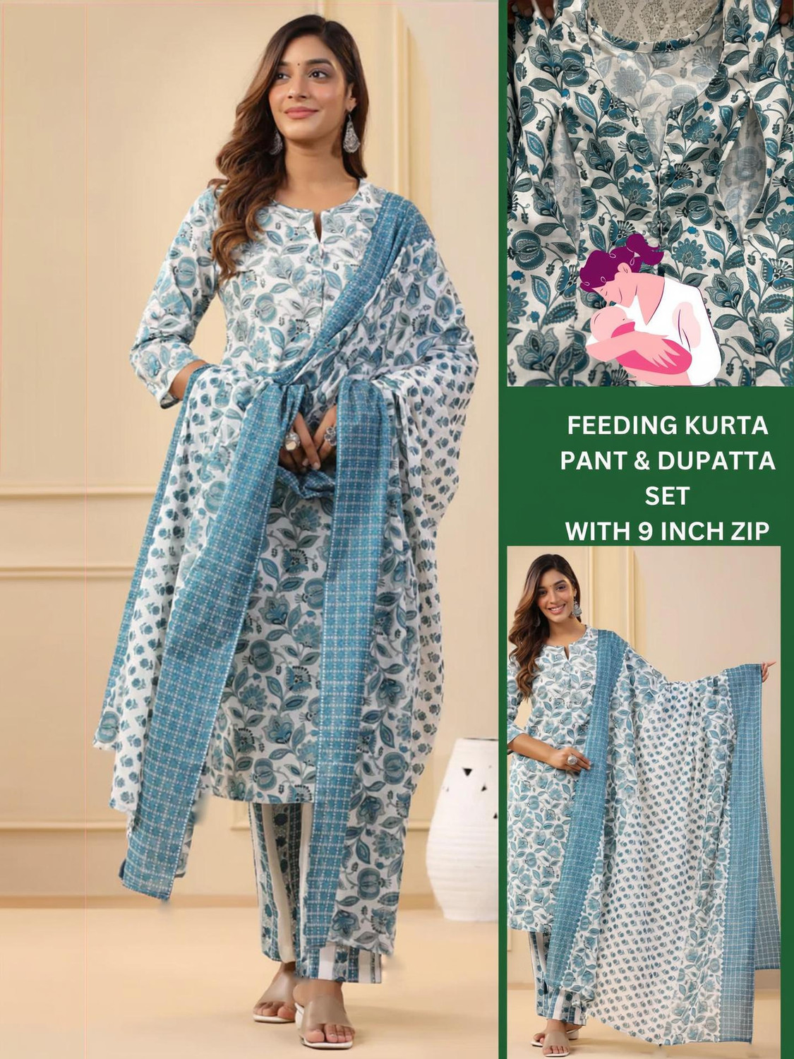 Assume Fab Women Printed Straight Kurta
