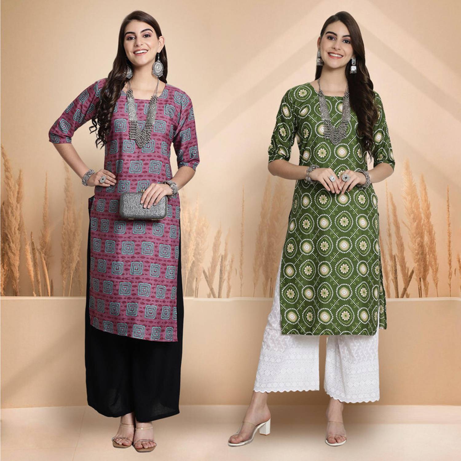1 Stop Fashion Women Printed A-line Kurta