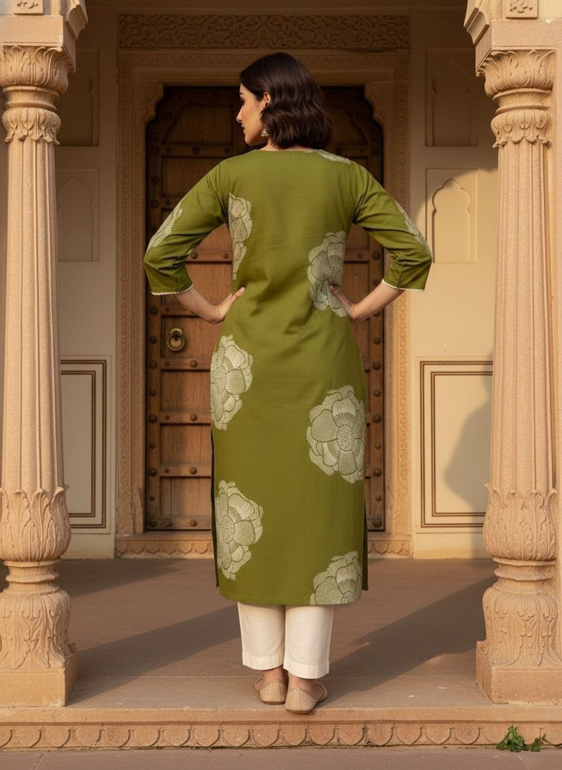 Image of Sa Rasa Women Printed Straight Kurta