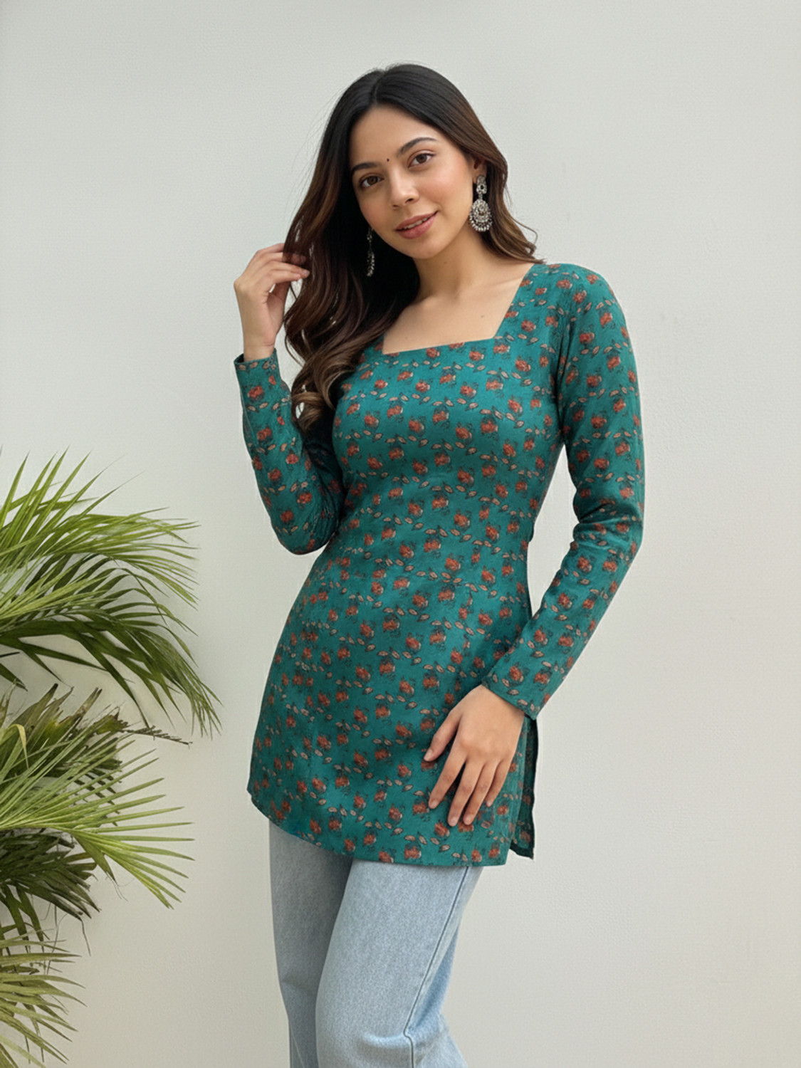 Image of Gosriki Women Printed Cape Kurta