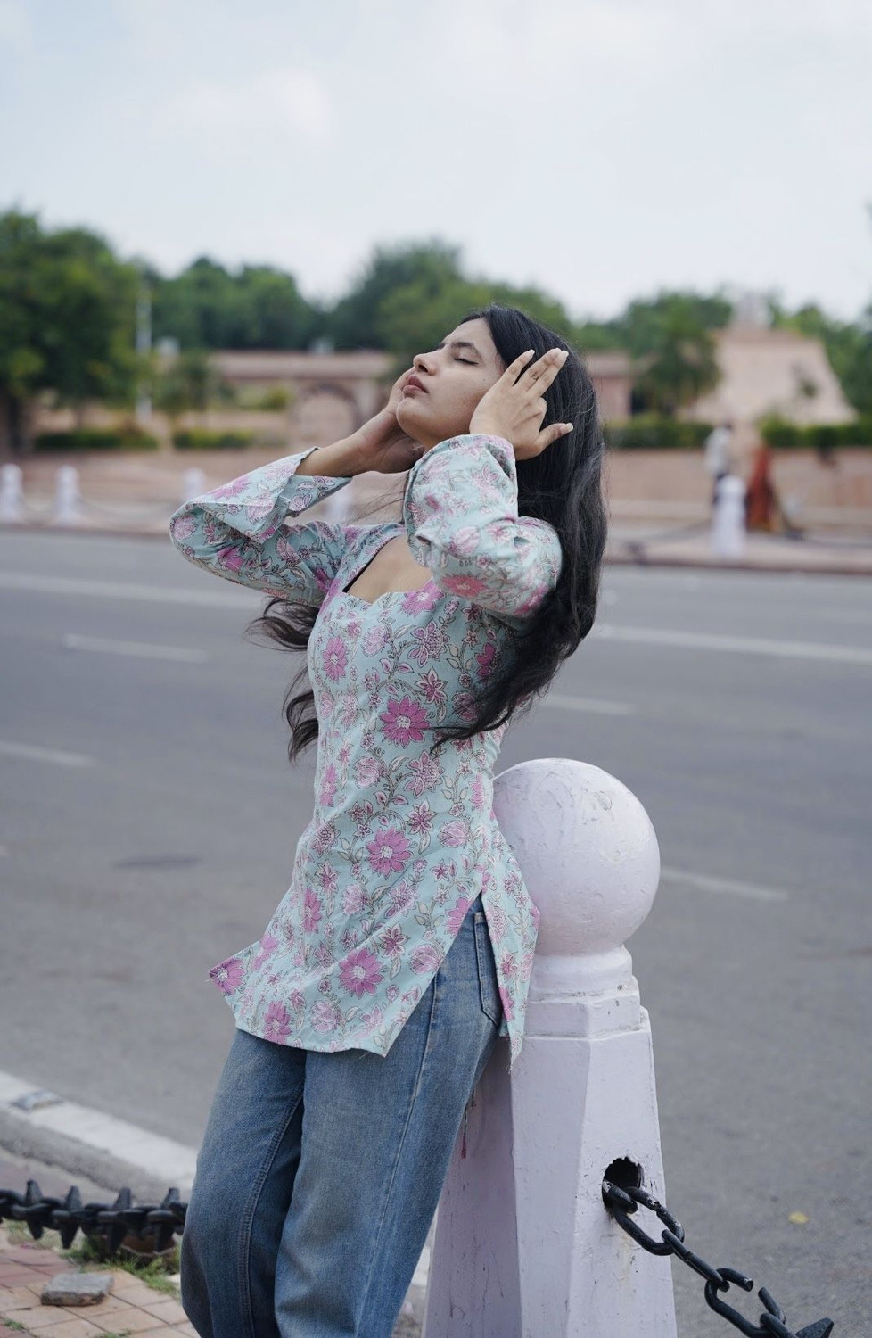 Image of RAJAM Women Printed Straight Kurta