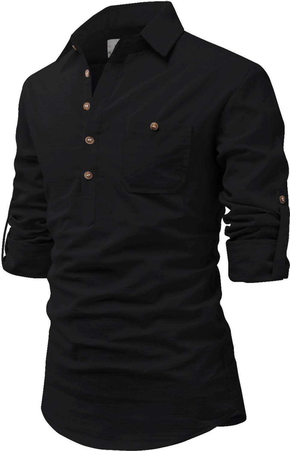 UNIFAV Men Solid Straight Kurta