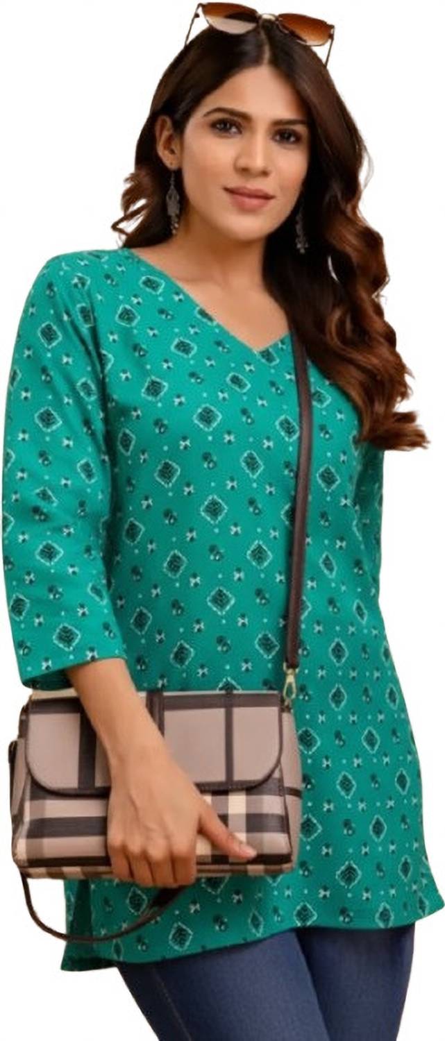 Anmol Collection Women Printed, Geometric Print A-line Kurta