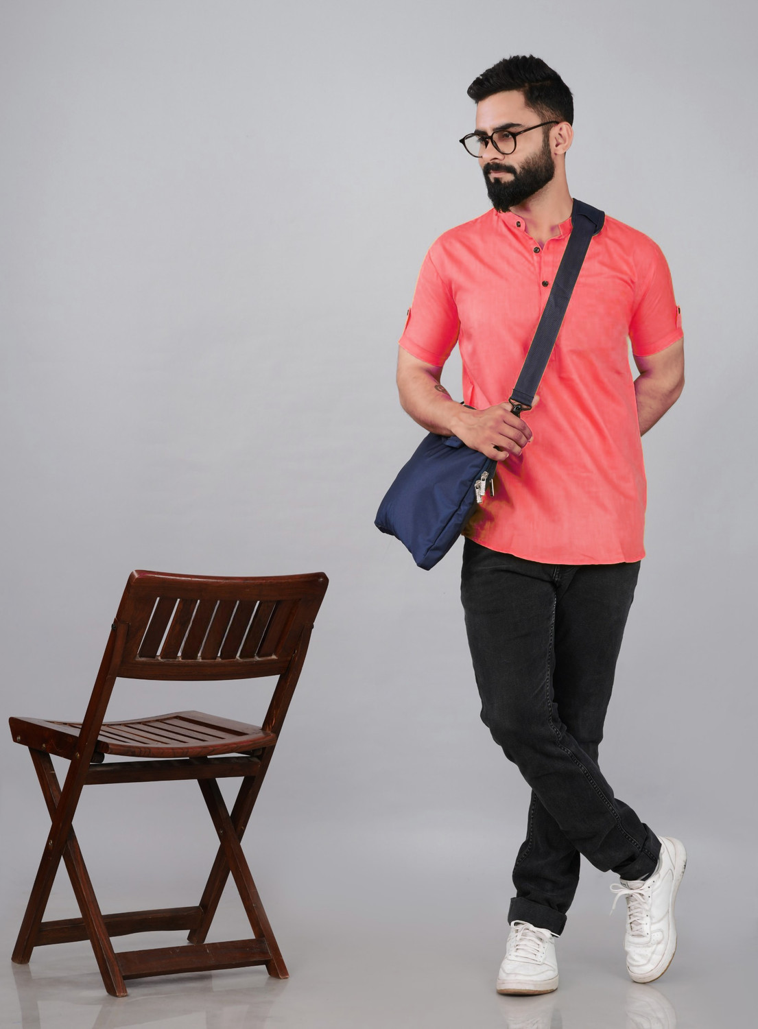 Image of Fashion Marts Men Solid Straight Kurta