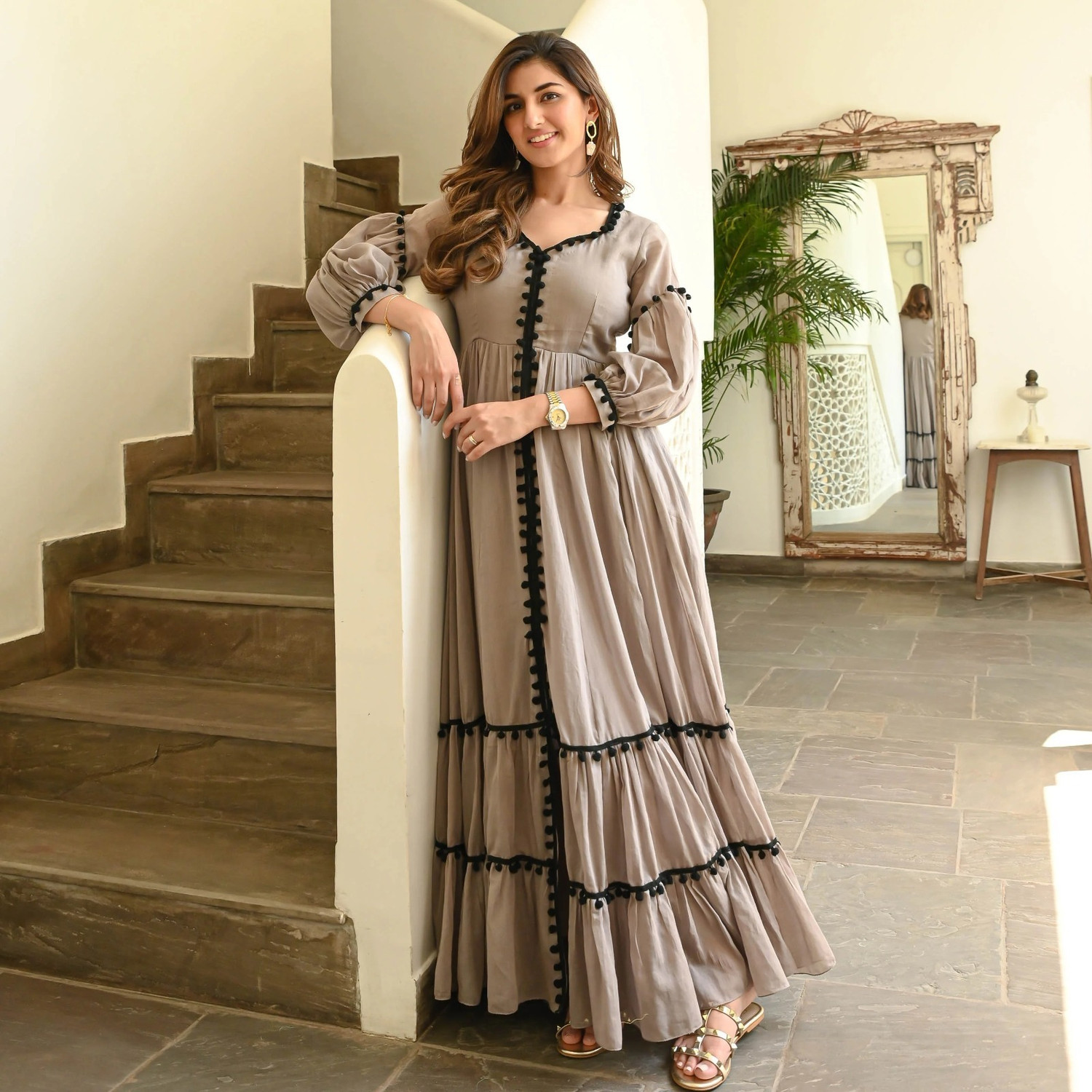 Image of Attnico Anarkali Gown