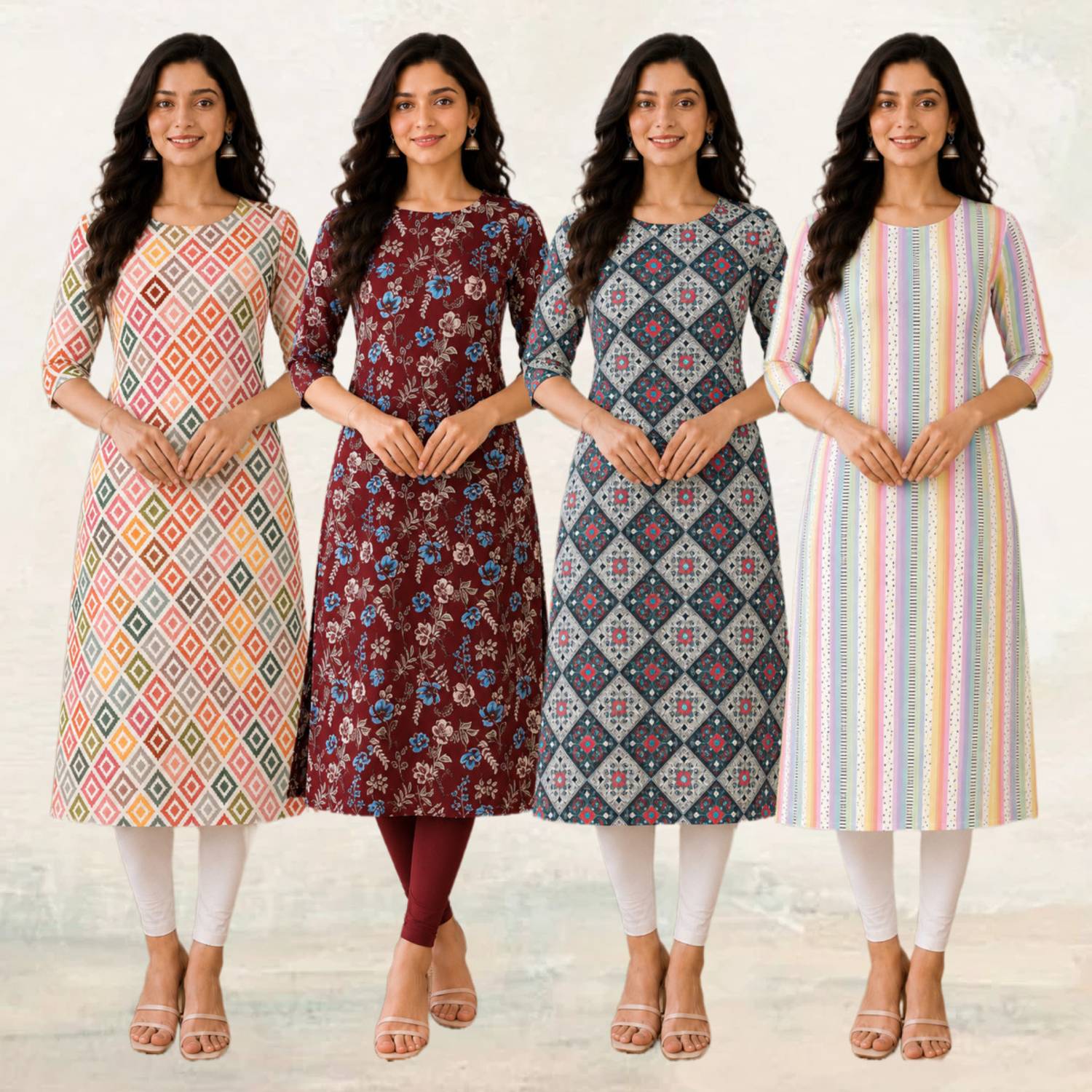 Hiral Women Printed Straight Kurta