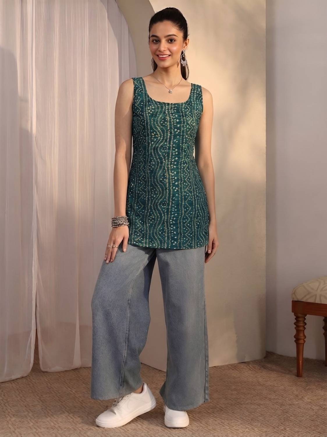CLOTHEIST Women Printed Straight Kurta