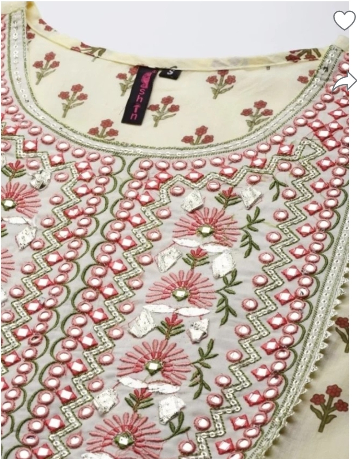 Image of MANIKURTI FAB Women Embroidered Anarkali Kurta