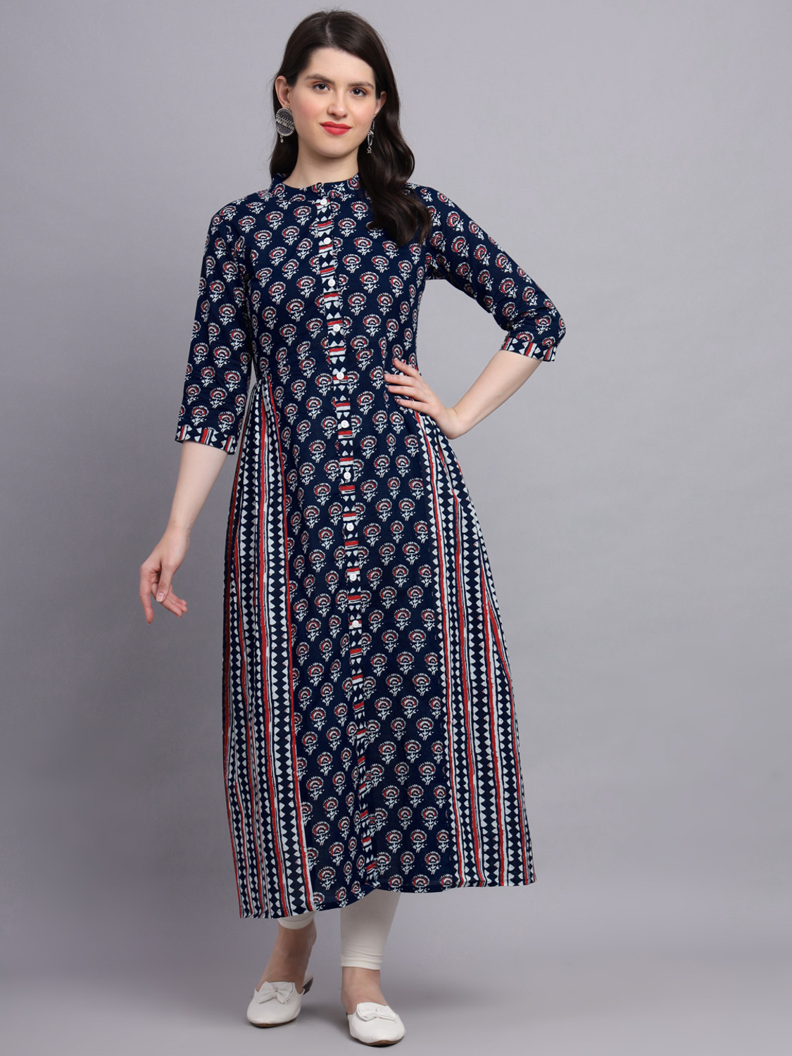 SUBAGI FASHION Women Floral Print A-line Kurta