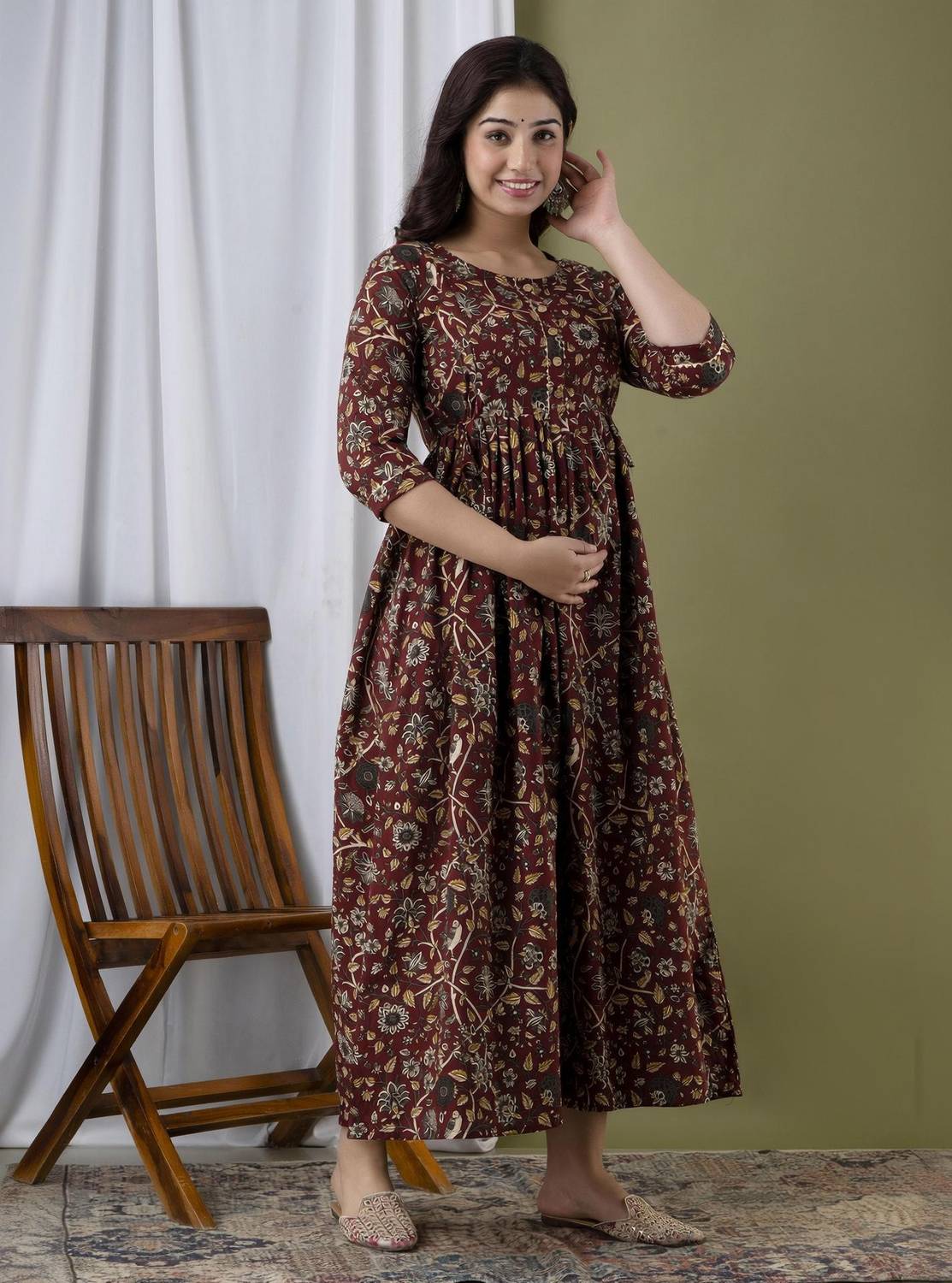 Silakiva Women Printed Anarkali Kurta