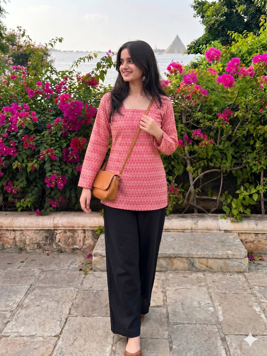 Image of SAADGEE BY KAMLA FABRICS Women Printed Straight Kurta