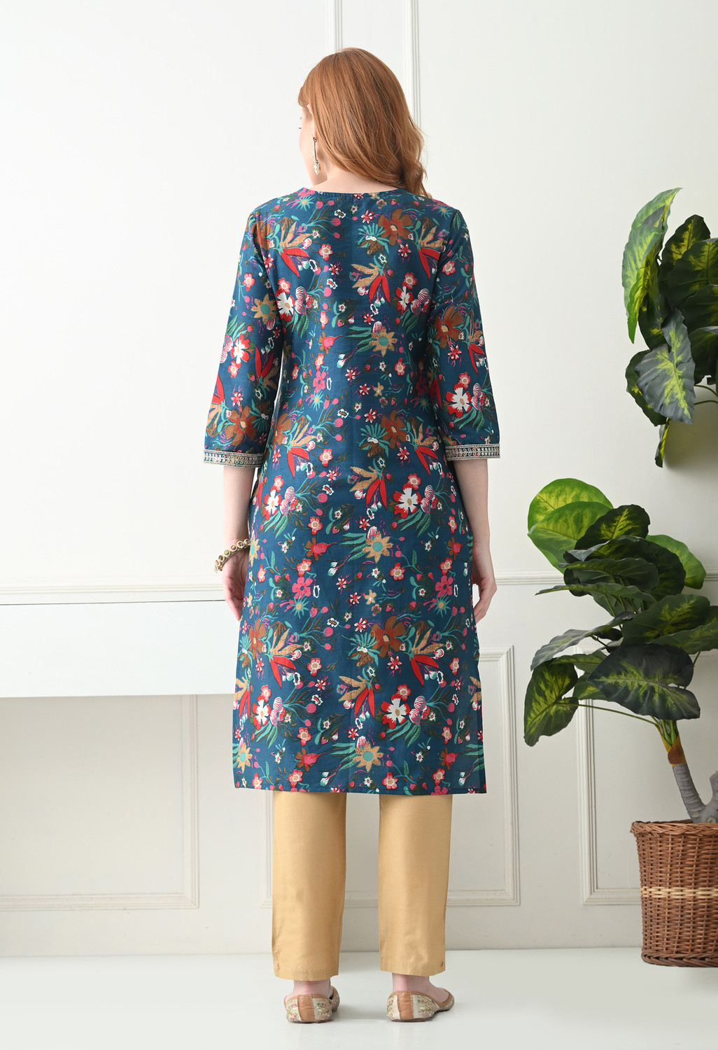 Image of KJFAB Women Printed Straight Kurta