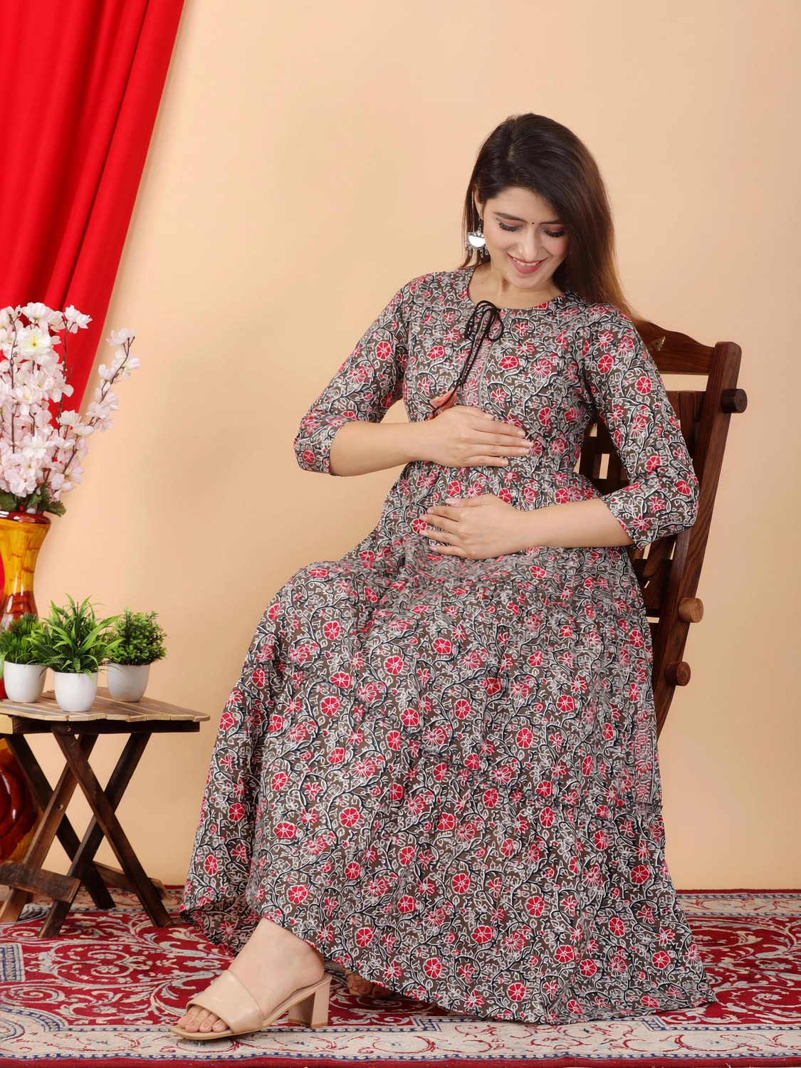 Image of Most Women Printed Flared Kurta
