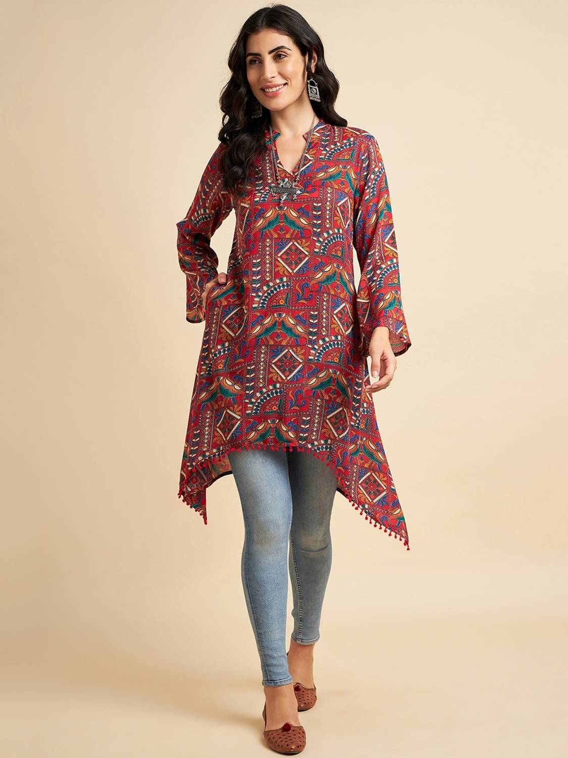 Azira Women Printed A-line Kurta