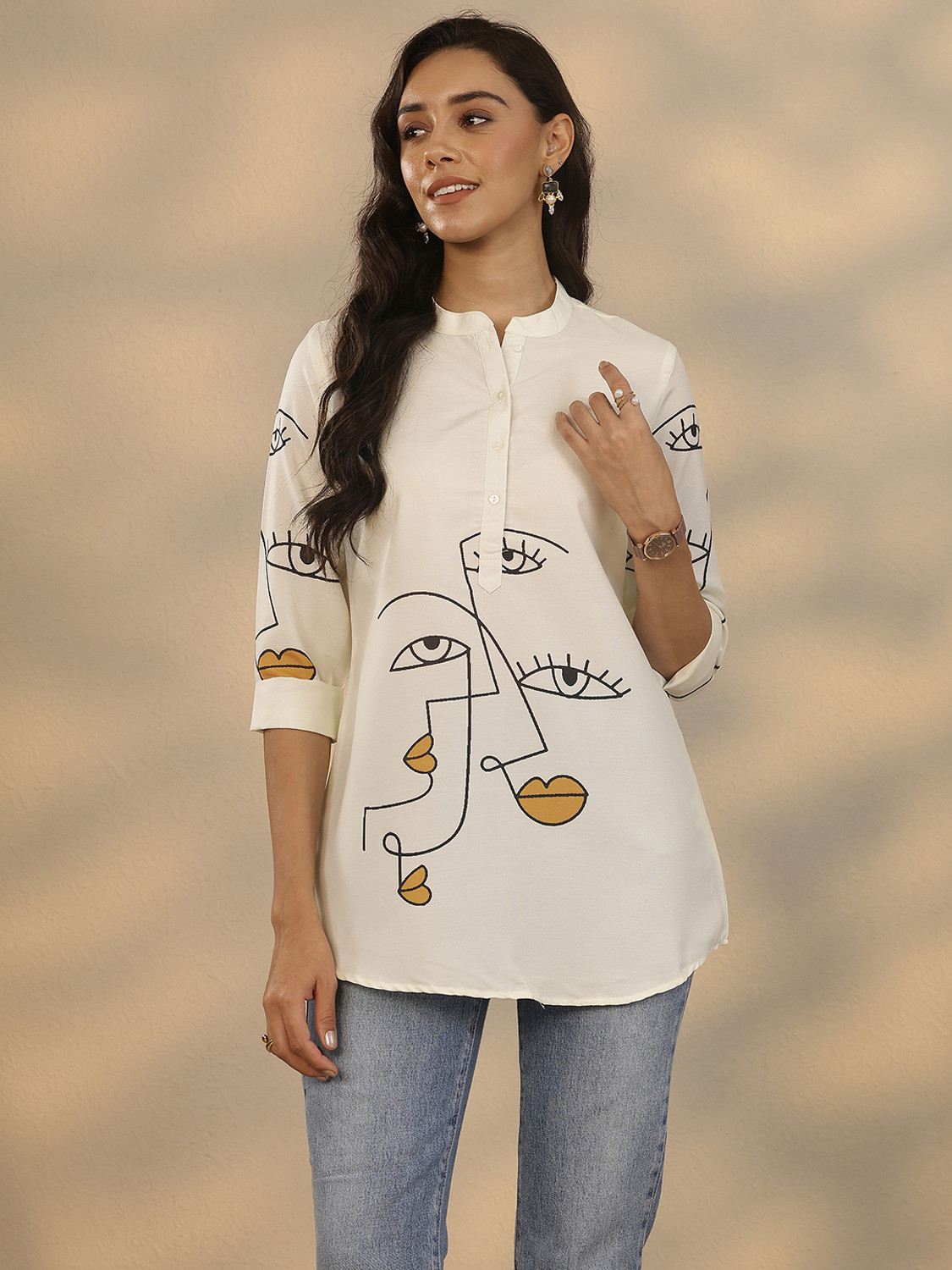 Image of LIBAS Women Printed Straight Kurta