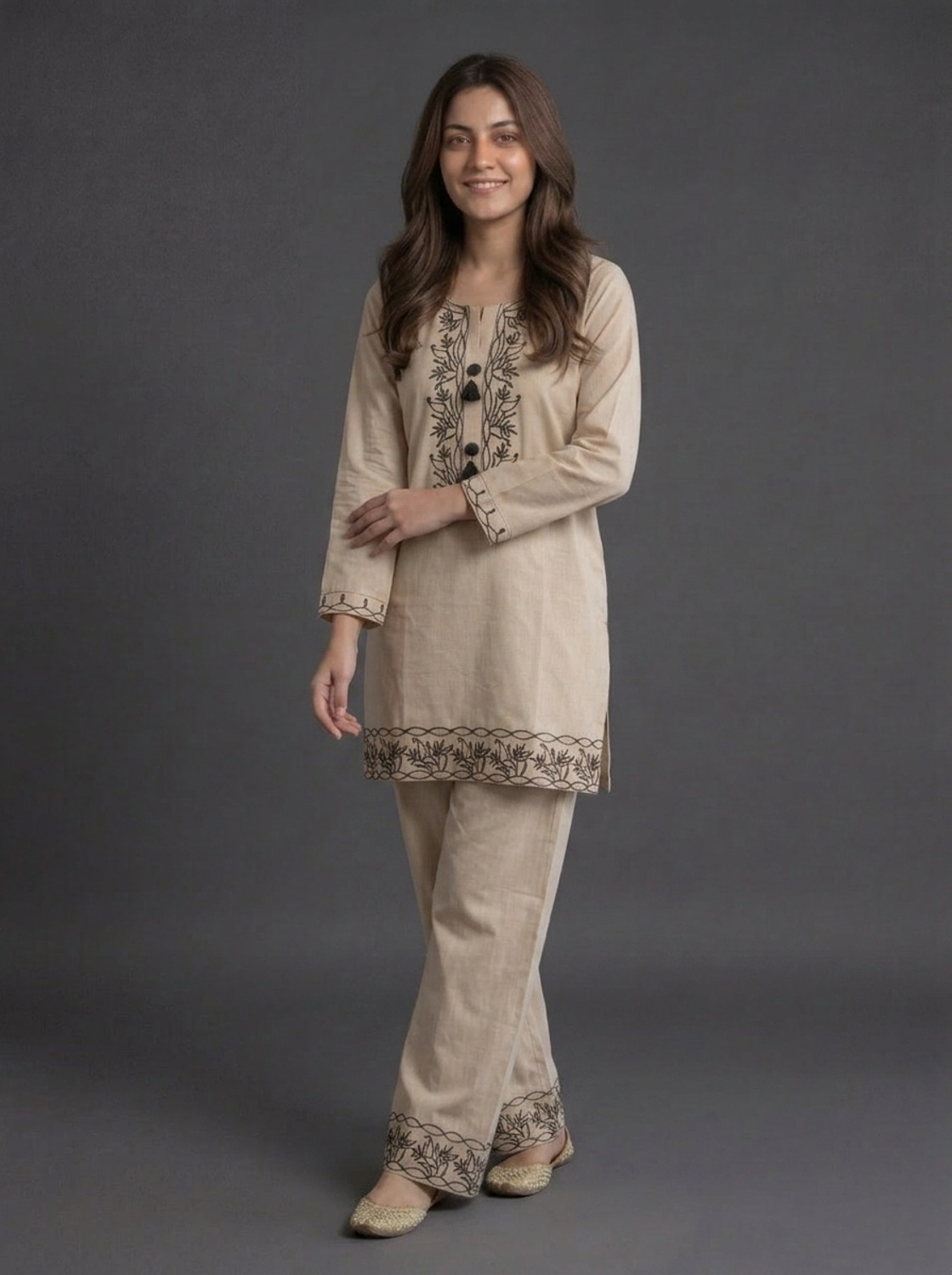 Image of EDLEY ALLAN Top Palazzos Co-ords Set