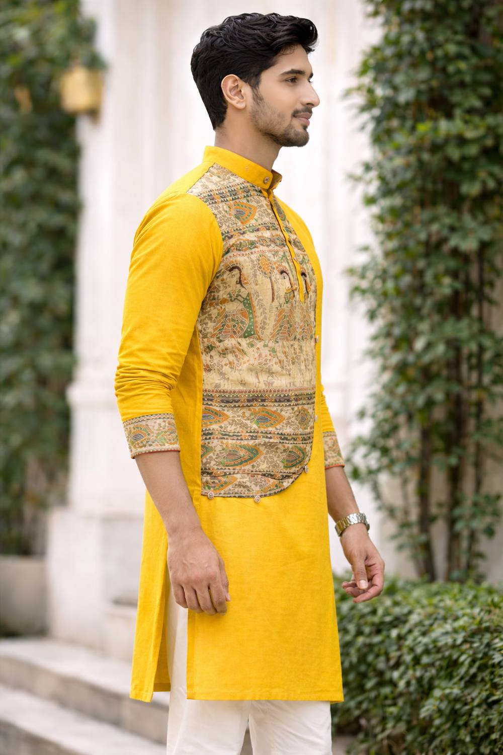 Rainbow Men Multicolor Printed Straight Kurta - Image 3