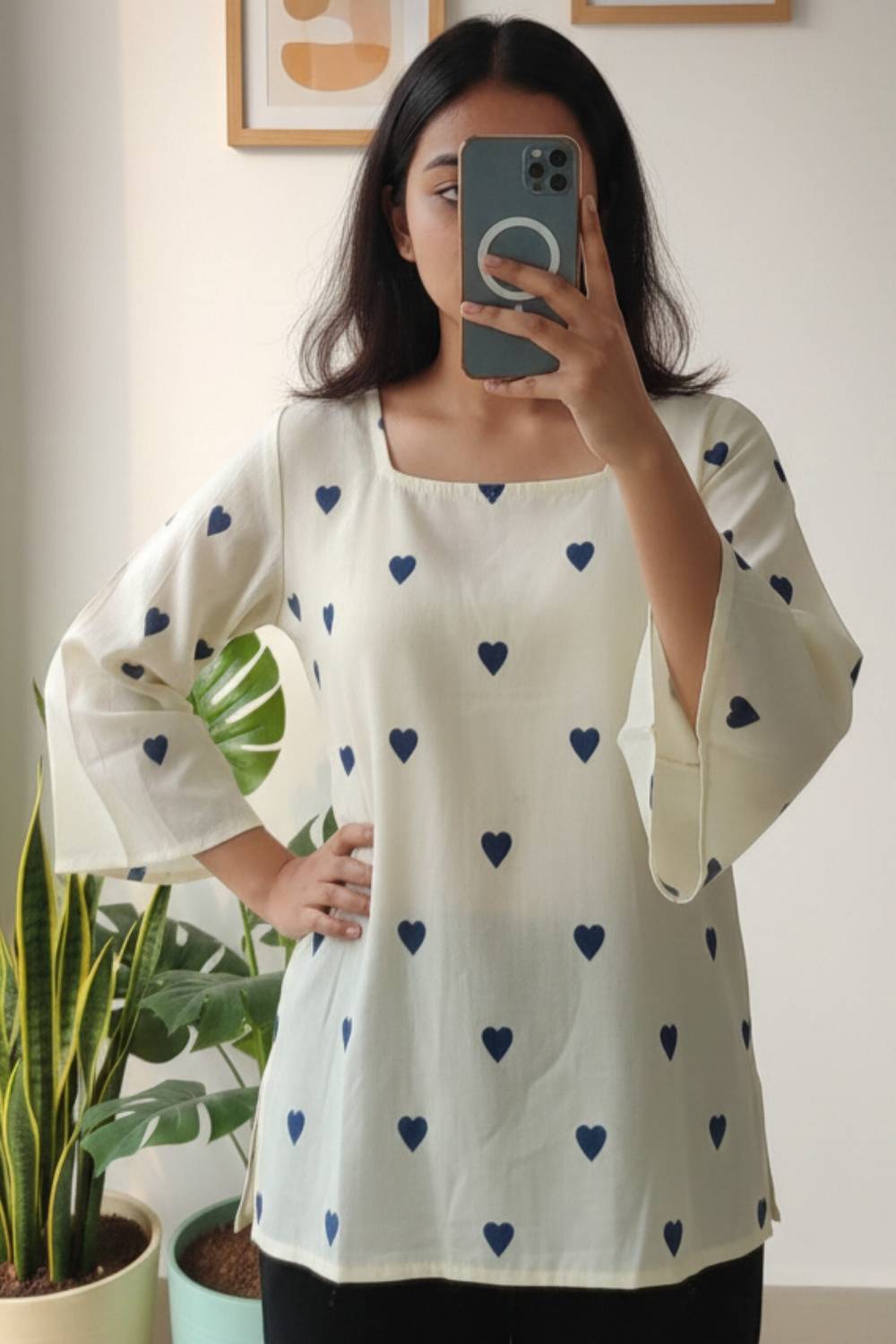 Mialo fashion Women Printed Viscose Rayon Tunic Kurta (Multicolor