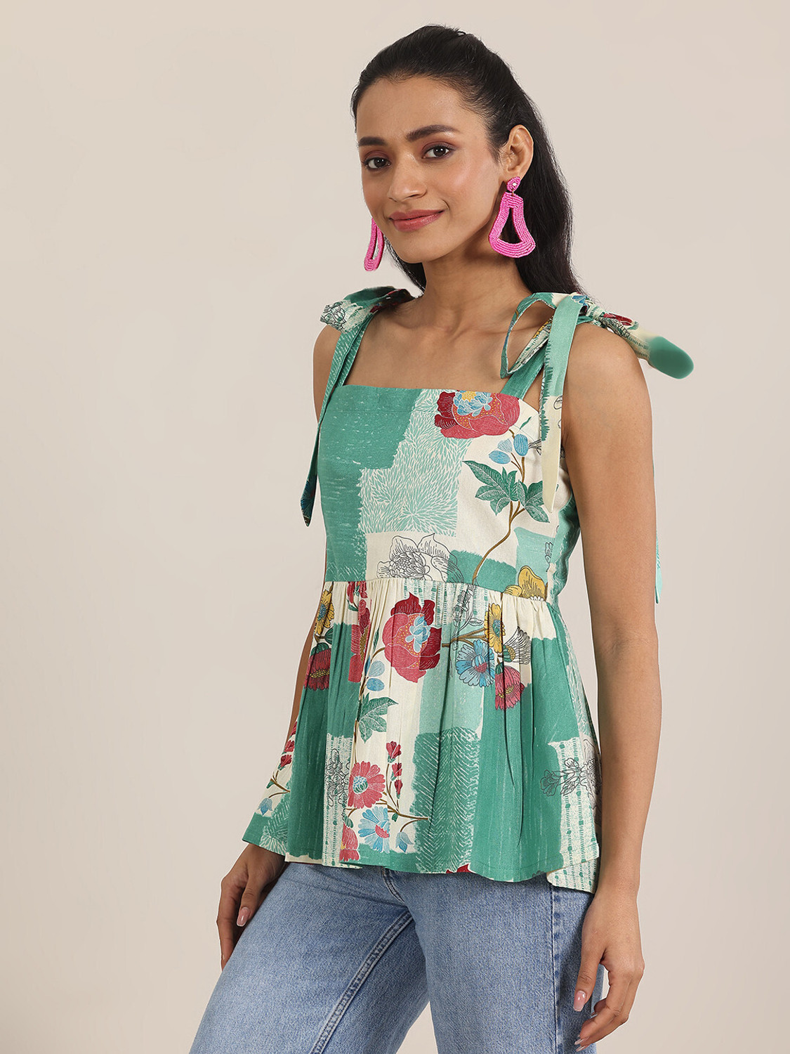 Image of LIBAS Women Printed Anarkali Kurta