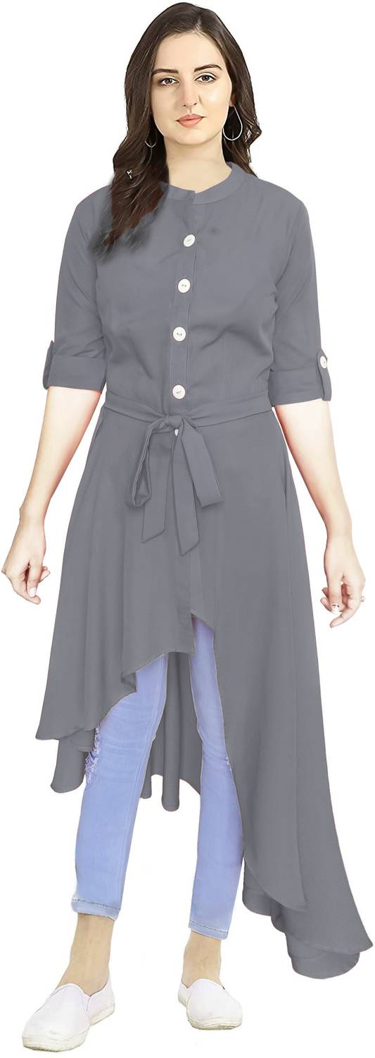 Abhilasha Women Solid Asymmetric Kurta