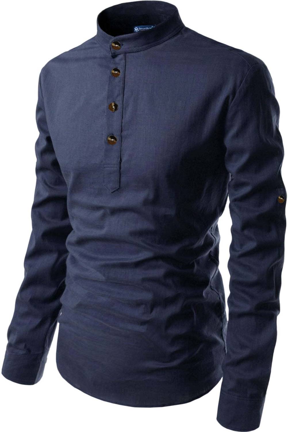 BHUVIKOO Men Solid Straight Kurta