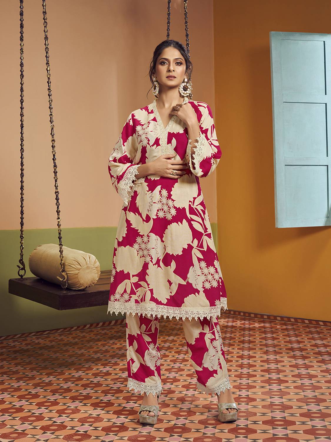 Bhama COUTURE Women Printed Pakistani Kurta