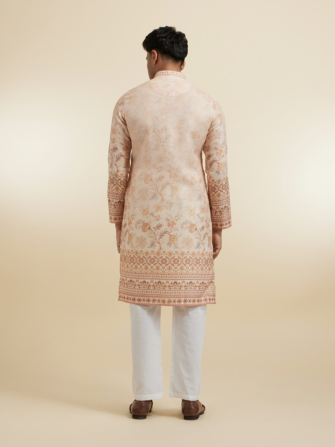 Image of DIWAS by Manyavar Men Printed Straight Kurta