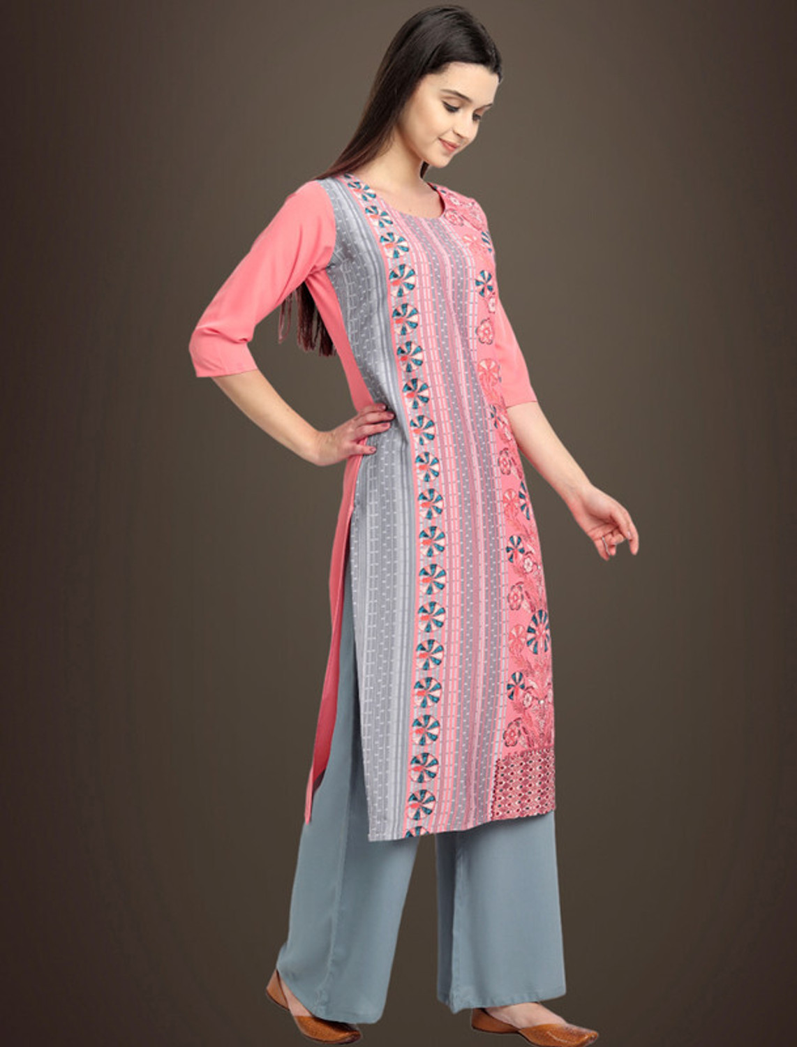 Image of 1 Stop Fashion Women Printed Straight Kurta
