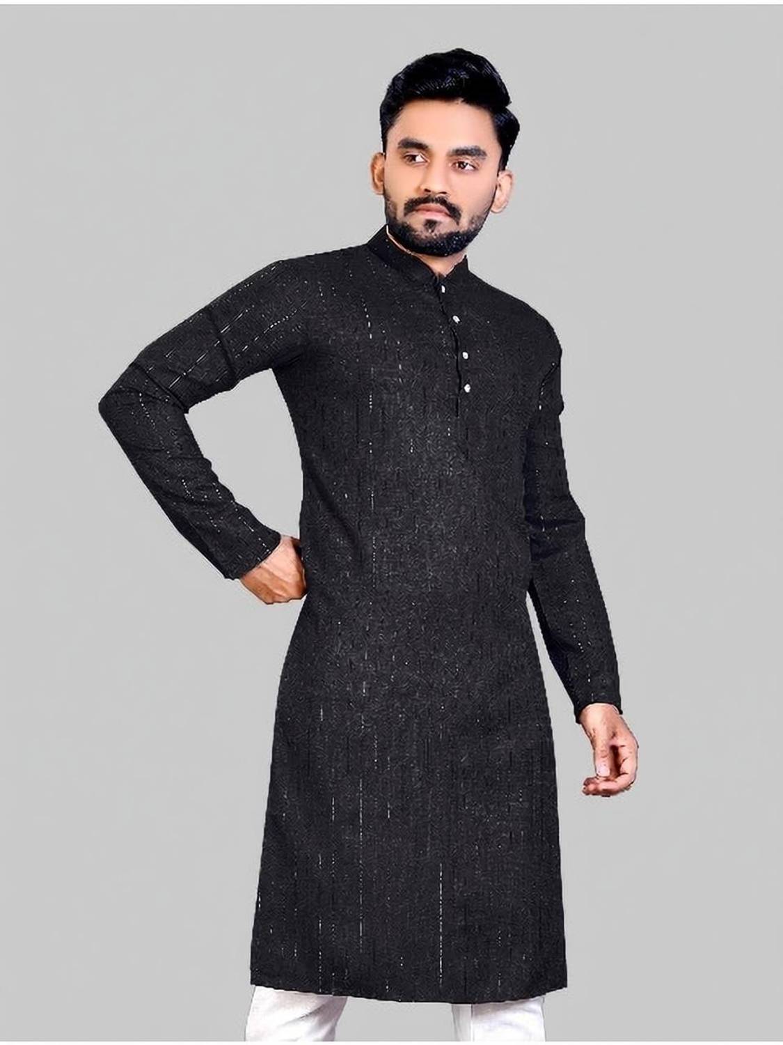 balajiis Men Solid Straight Kurta