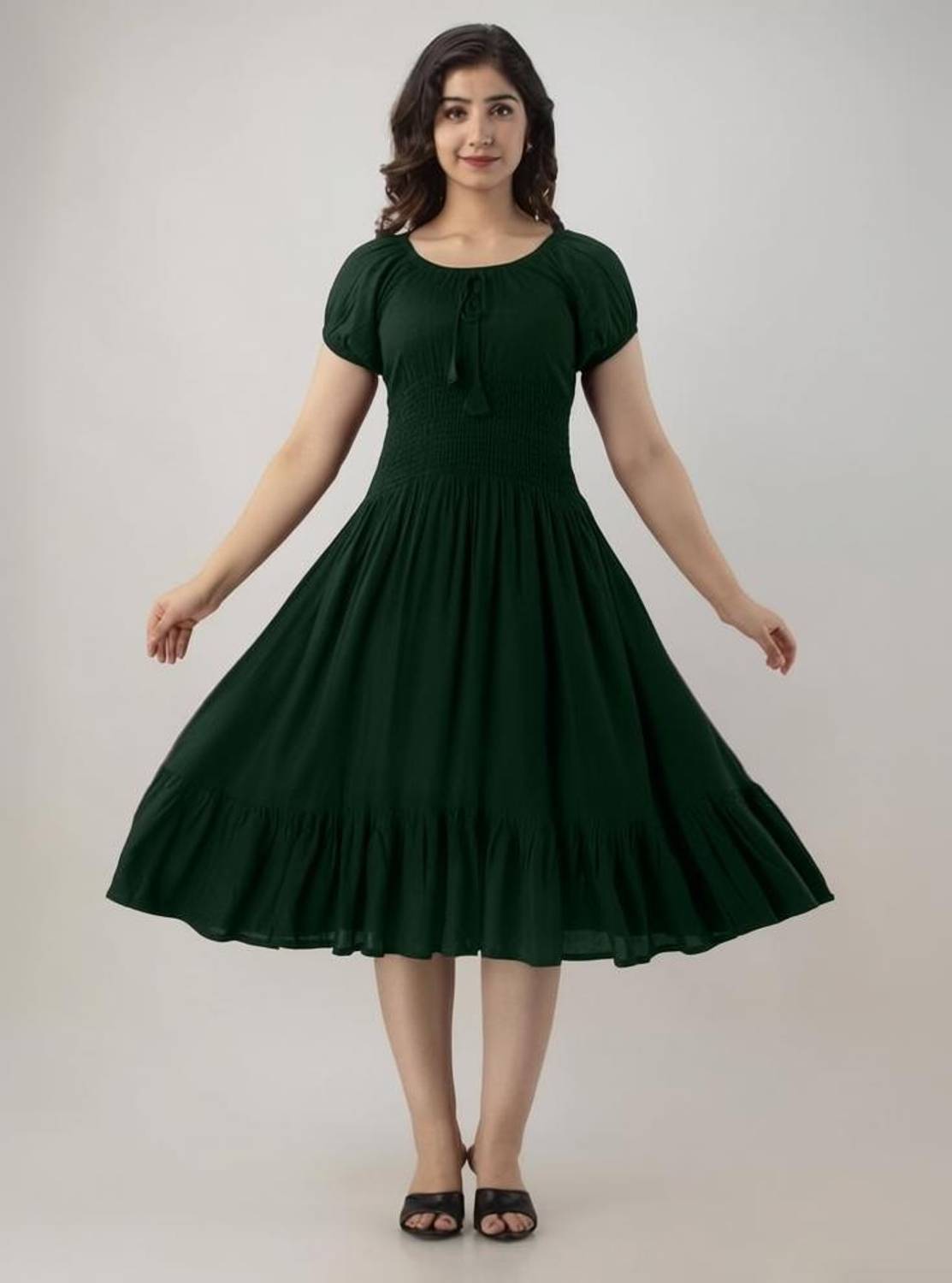 Aloan Beauty Women Solid Anarkali Kurta