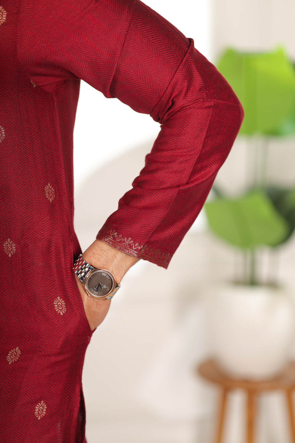 Image of Koshin Men Printed Straight Kurta