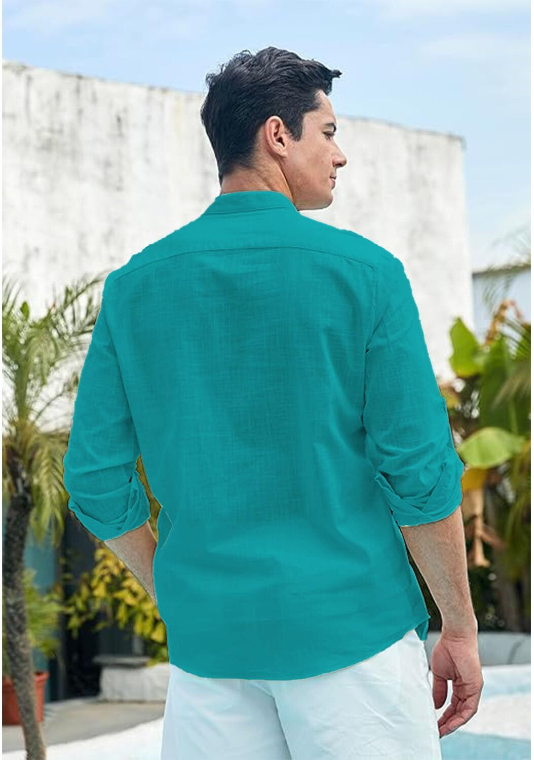 Image of Yugnik Men Solid Straight Kurta
