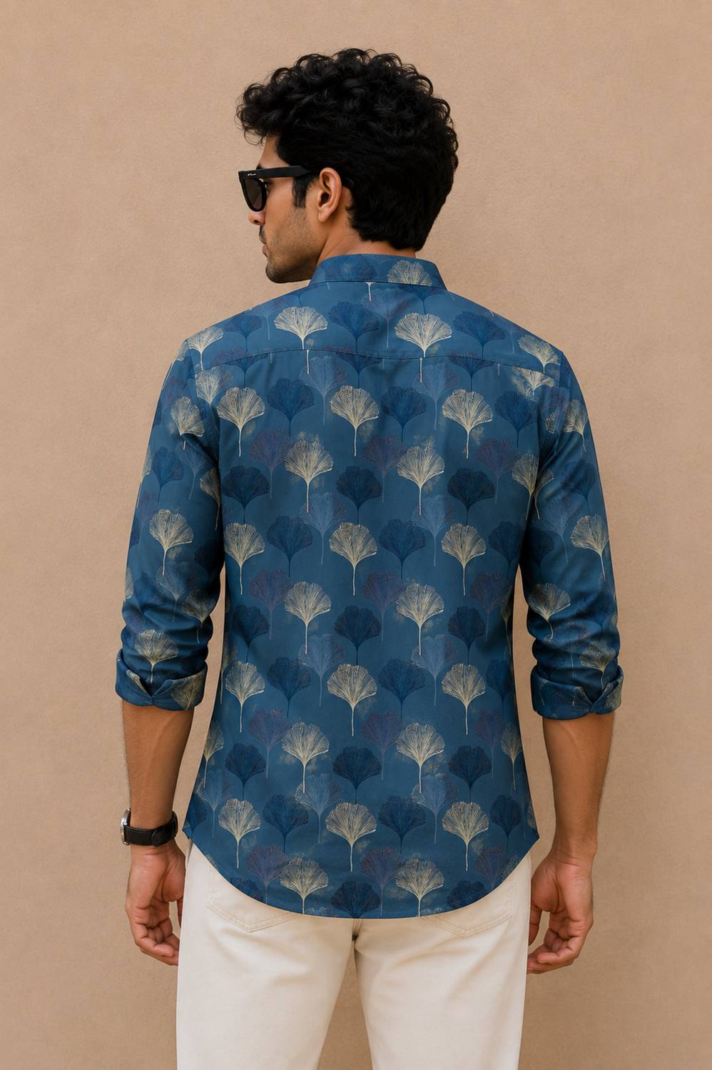 Zeven Men Geometric Print Straight Kurta - Image 2