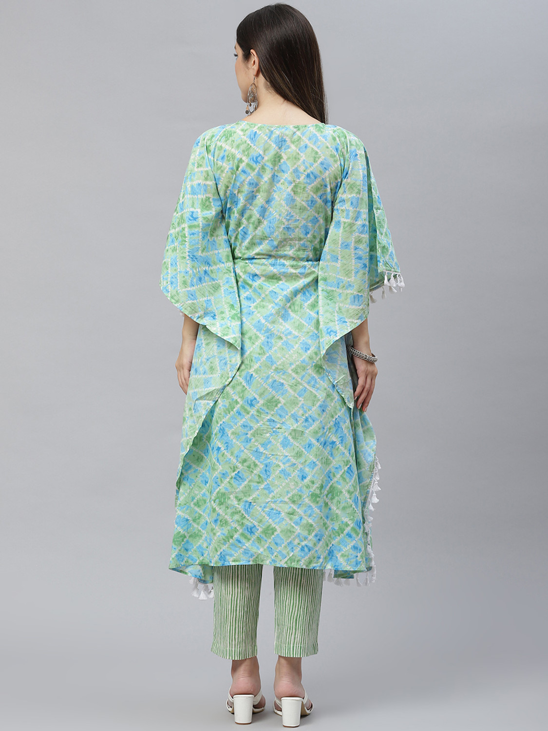 Image of indibelle Women Printed Kaftan Kurta