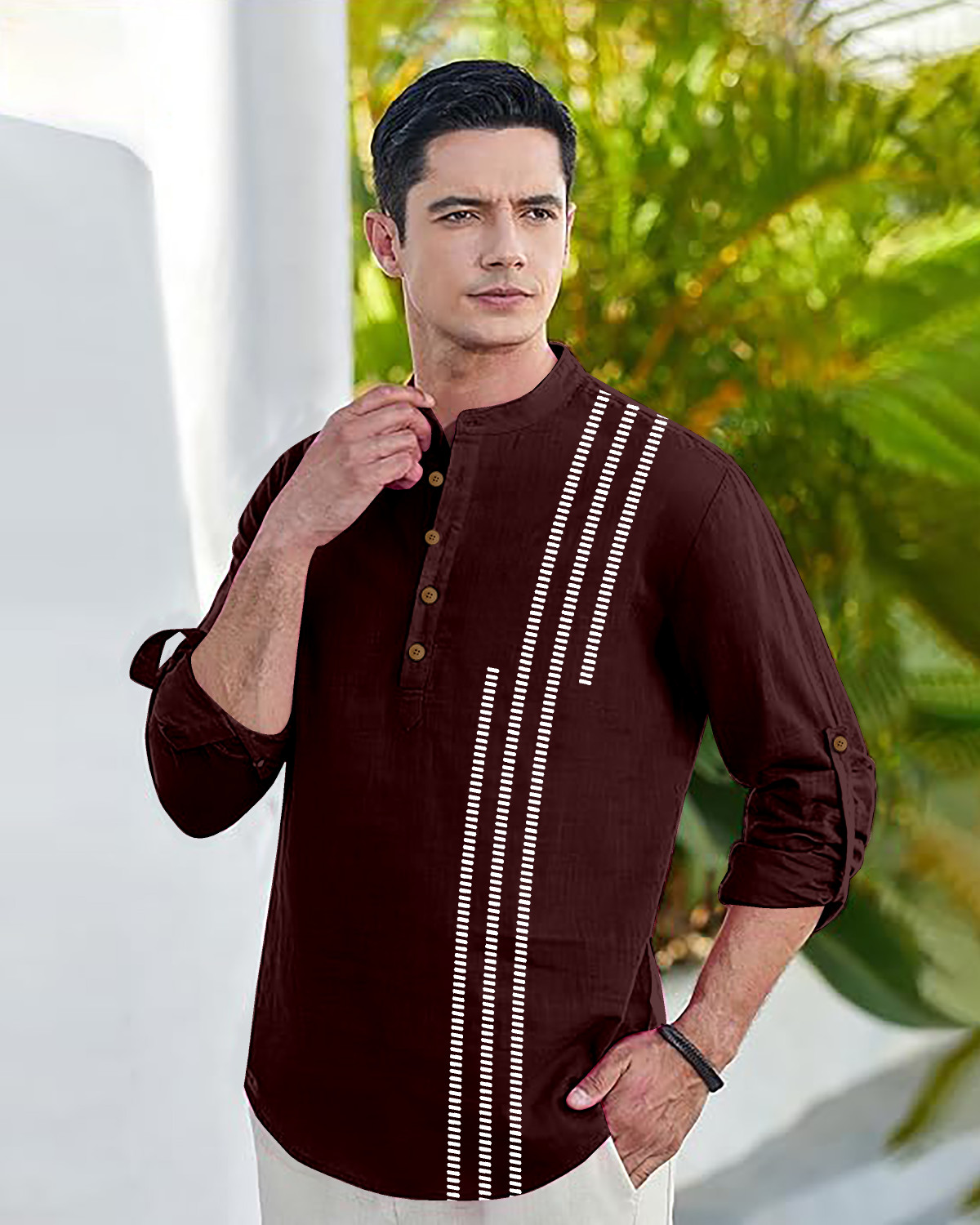 Image of IMPERIAL CHOICE Men Printed Straight Kurta